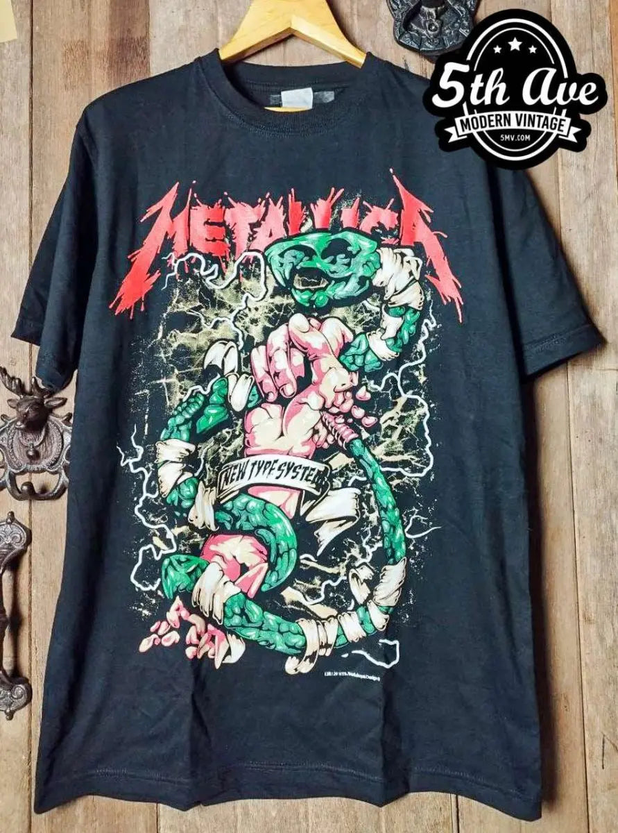 Metallica New Type System - New Vintage Band T shirt - Vintage Band Shirts