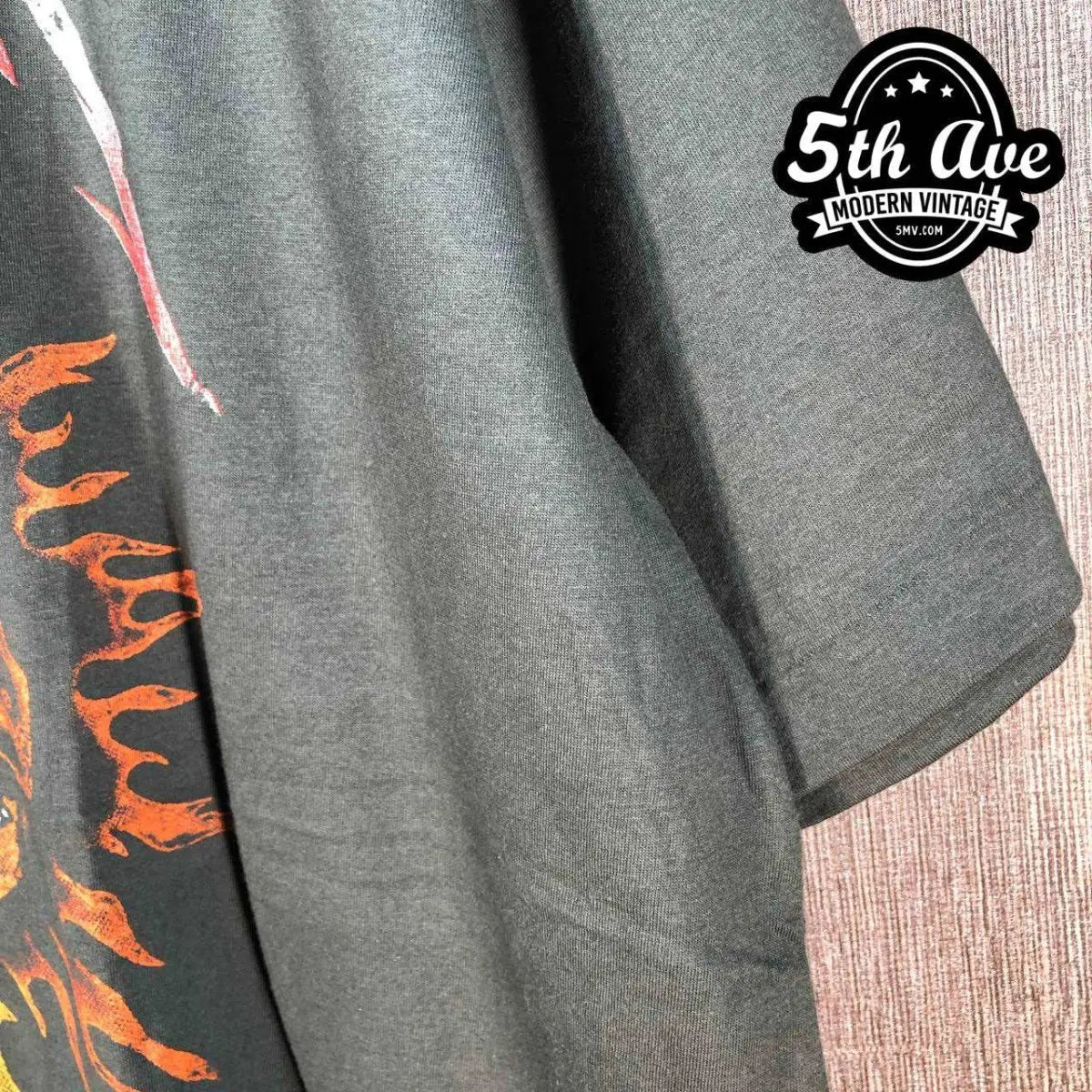 Metallica Pushead Skull Sun and Flaming Skull Vintage Single Stitch Cotton T-Shirt - Vintage Band Shirts