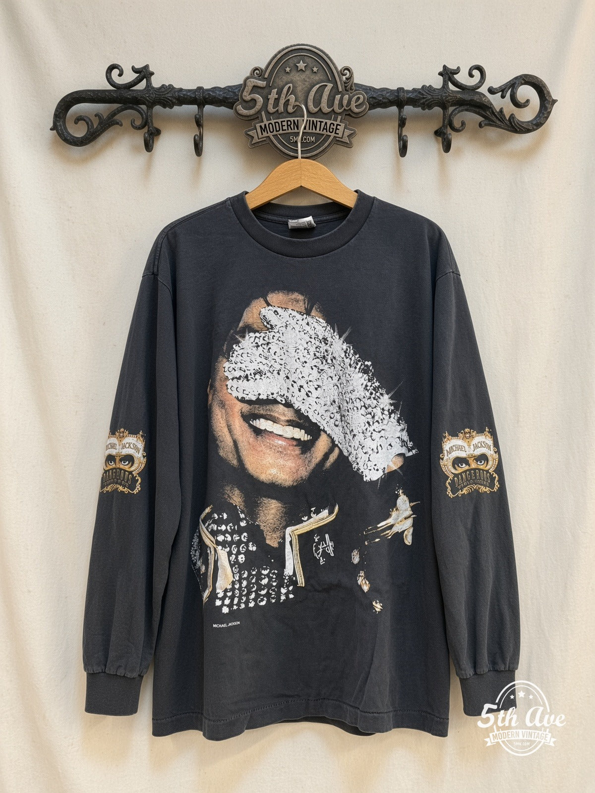 Michael Jackson Dangerous She Drives Me Wild vintage band t-shirt on rack