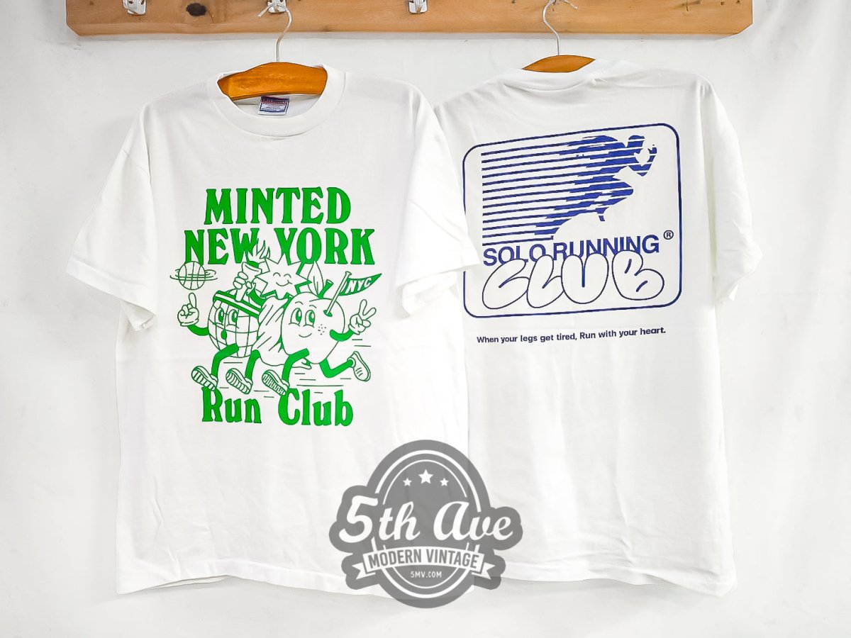 Minted New York 'Run Club' - Vintage Reprint T-Shirt - Vintage Band Shirts