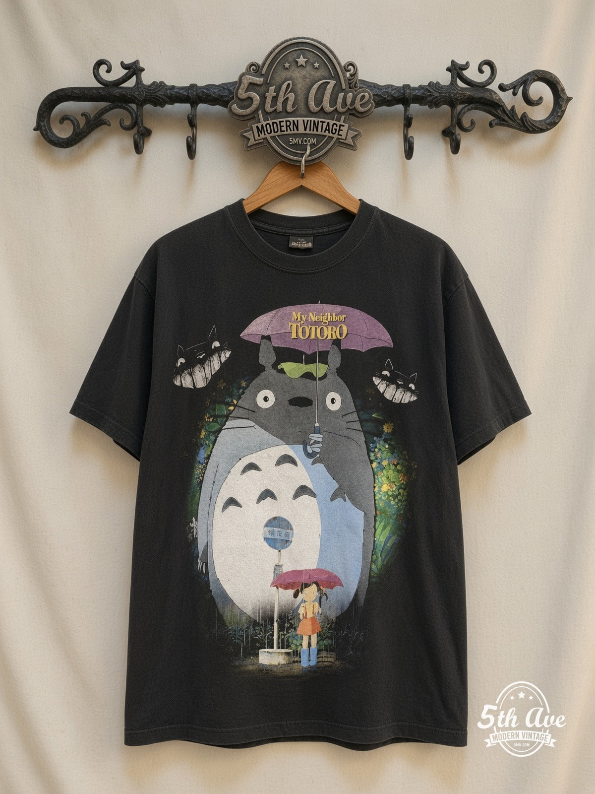 My Neighbor Totoro Bus Stop vintage movie t-shirt on rack