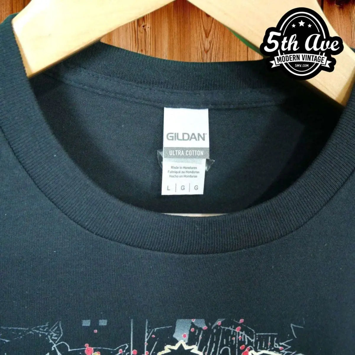 Model wearing Naruto Shippuden – Akatsuki – New Vintage Anime Tee vintage band tee