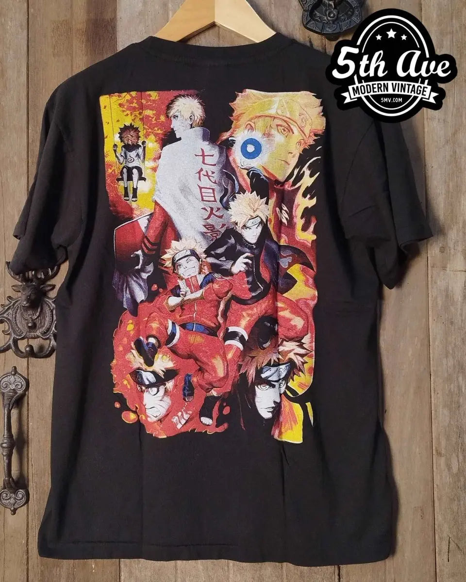 Naruto Shippuden - AOP all over print New Vintage Anime T shirt - Vintage Band Shirts