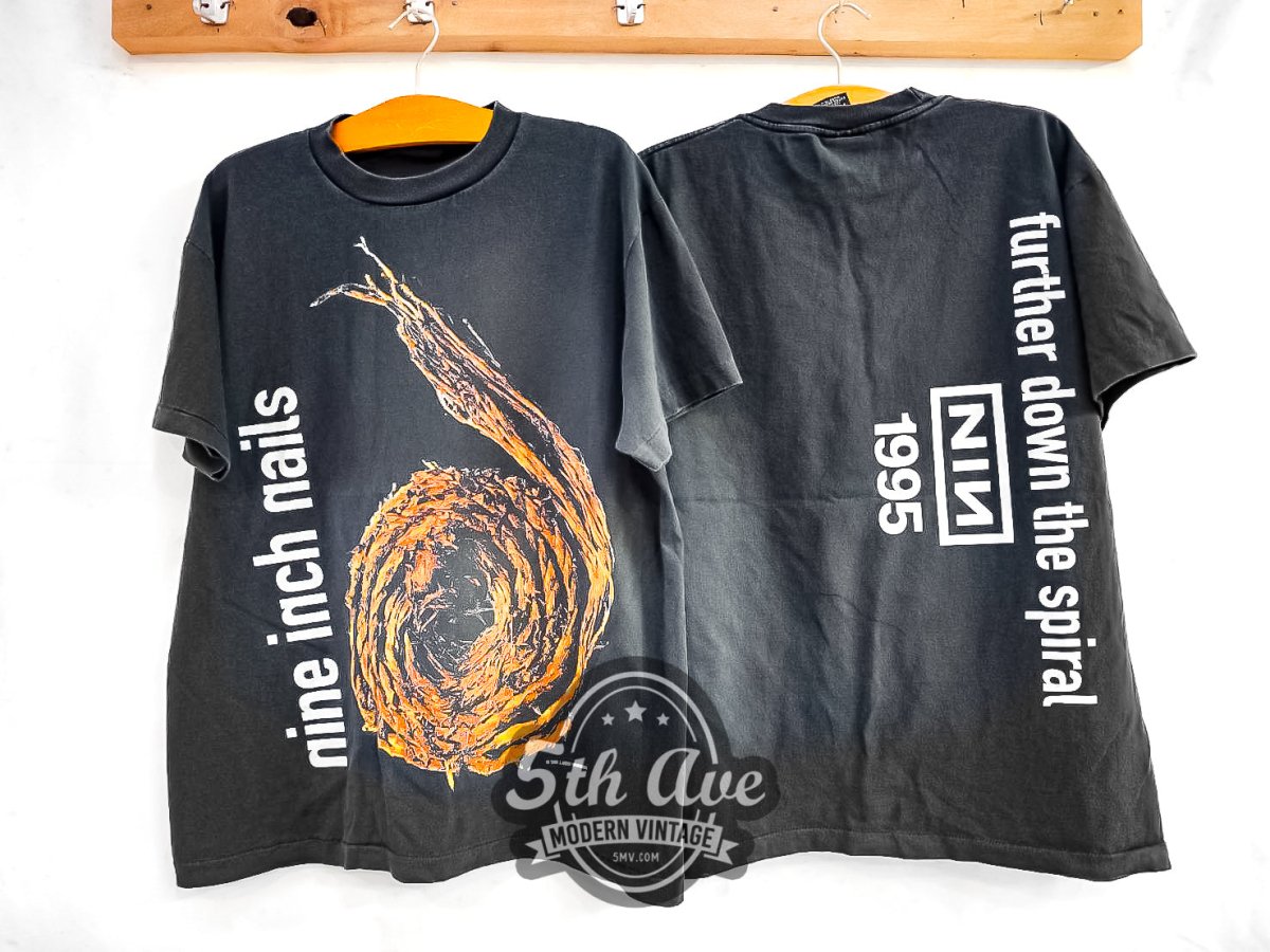 Nine Inch Nails NIИ Further Down the Spiral 1995 - Vintage Reprint Band T-Shirt - Vintage Band Shirts