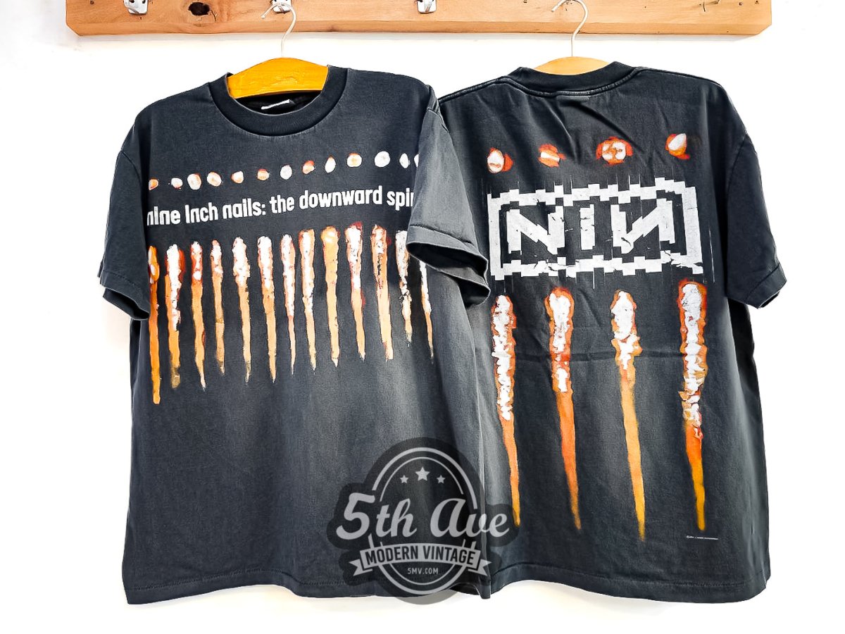 Nine Inch Nails NIИ The Downward Spiral 1994 - Vintage Reprint Band T-Shirt - Vintage Band Shirts