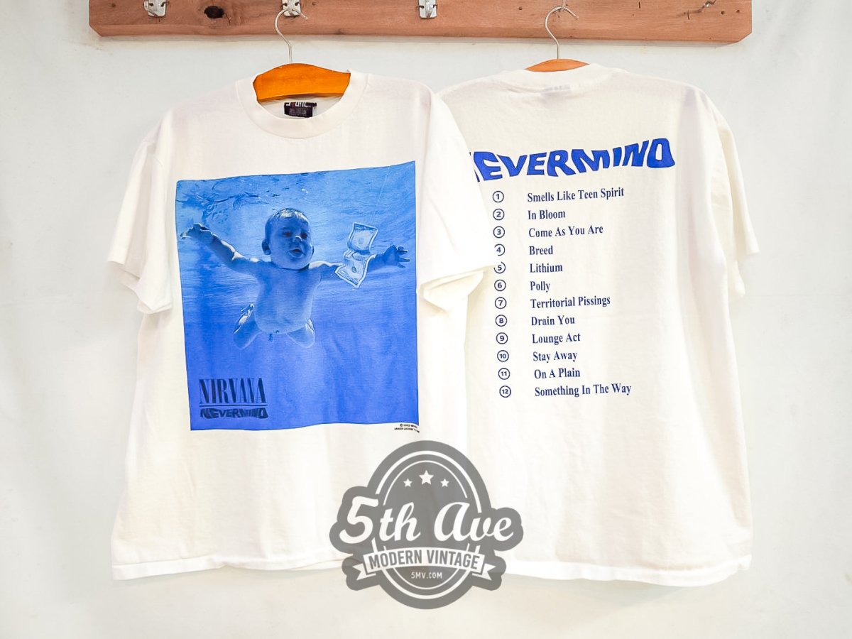 Nirvana 'Nevermind' - Vintage Reprint Band T-Shirt - Vintage Band Shirts