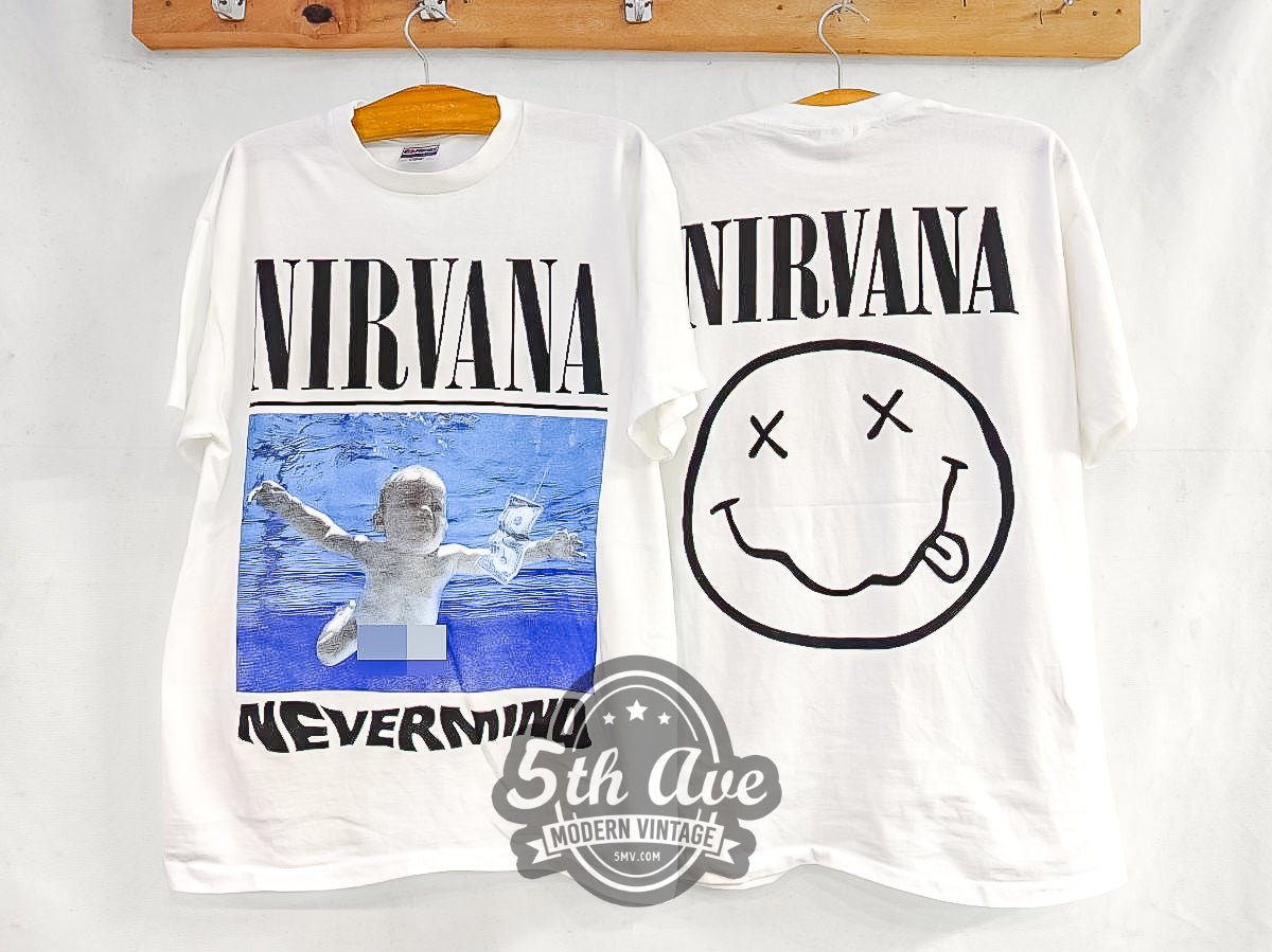 Nirvana 'Nevermind' - Vintage Reprint Band T-Shirt - Vintage Band Shirts
