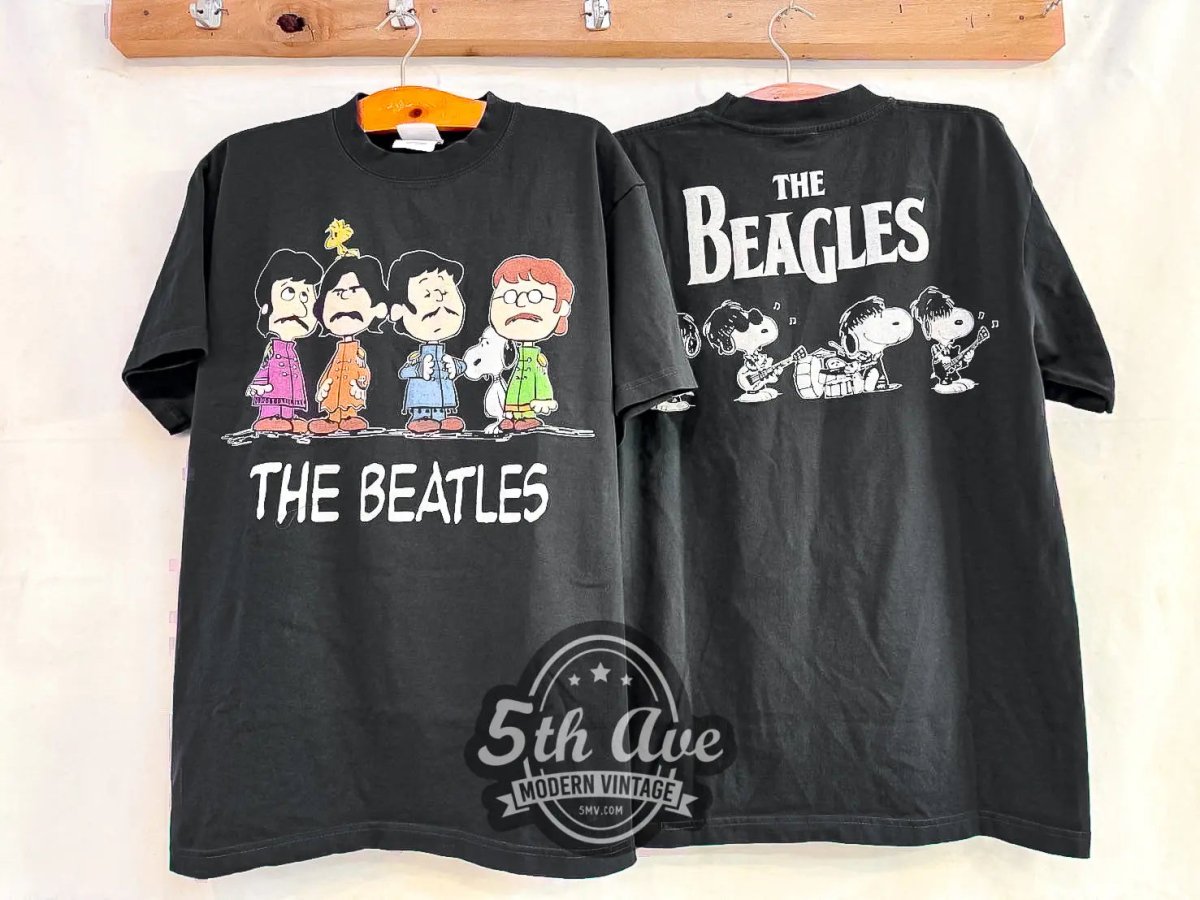 Peanuts The Beagles - Vintage Reprint Animation T-Shirt - Vintage Band Shirts