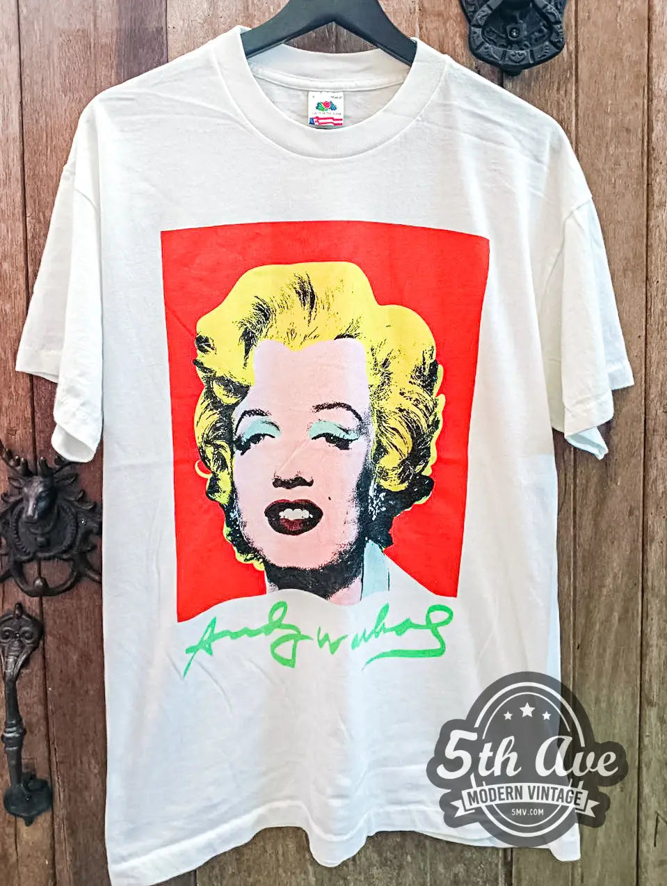 Marilyn Monroe Andy Warhol Signature Art - New Vintage T shirt