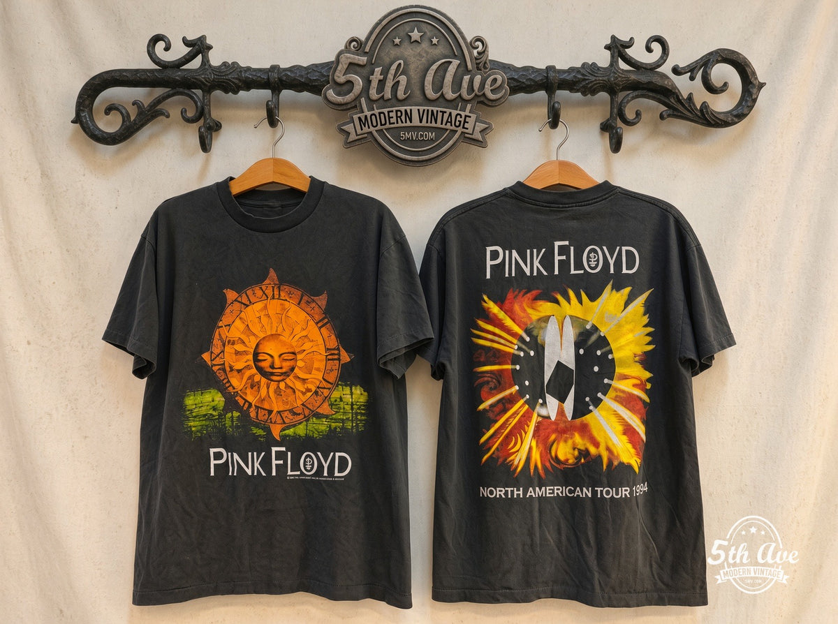 Pink Floyd Sun Dial Tour 1994 vintage band t-shirt on rack