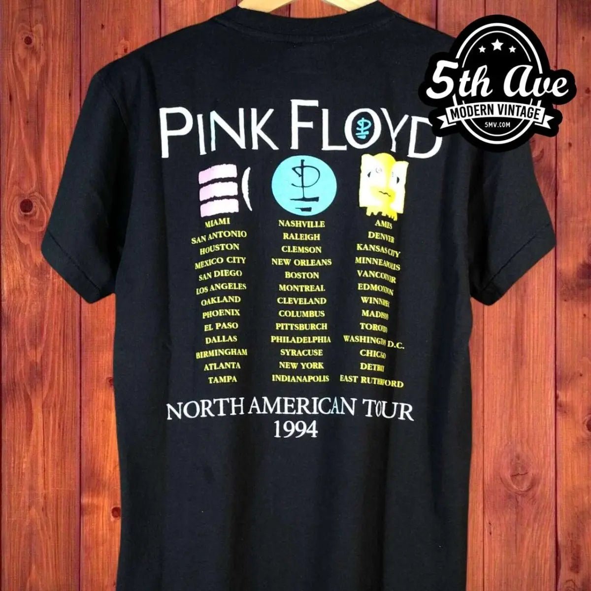 Pink Floyd The Division Bell North American Tour 1994 - Vintage Reprint Band T-Shirt - Vintage Band Shirts
