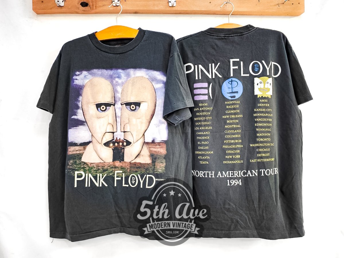 Pink Floyd The Division Bell North American Tour 1994 - Vintage Reprint Band T-Shirt - Vintage Band Shirts