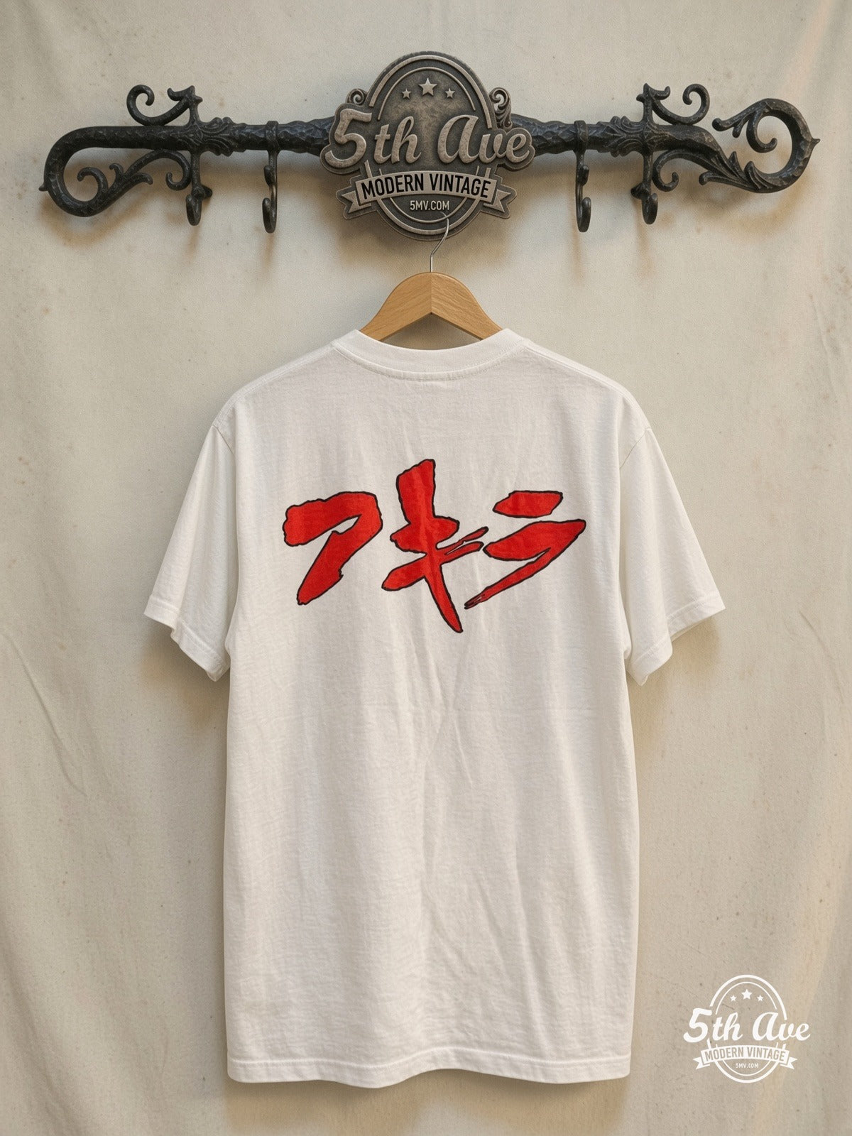 Akira – Tetsuo Shima – New Vintage Anime Tee — back on locked cream ornate 5th Ave rack
