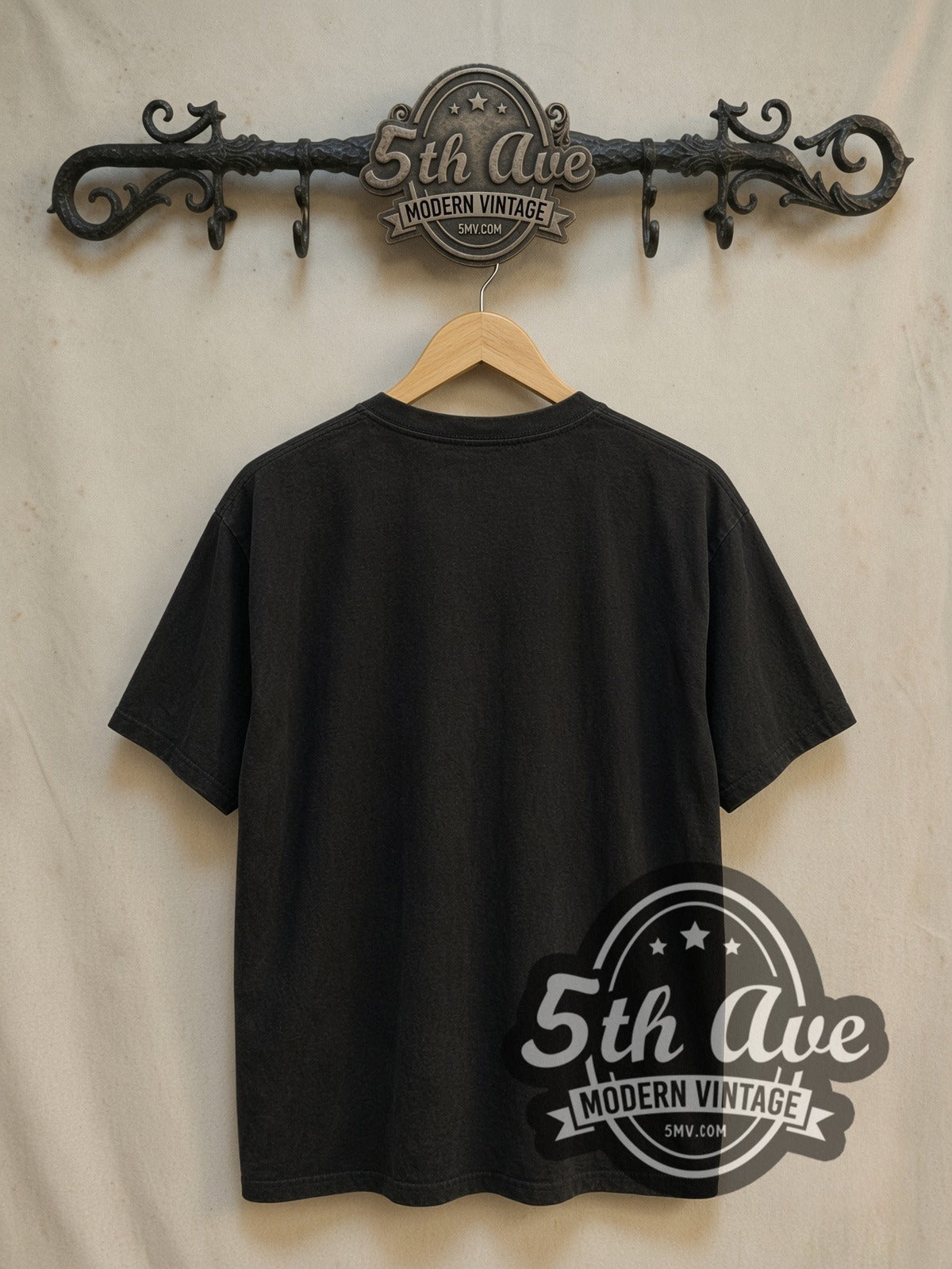 Sonic Youth Dirty Knitted Doll vintage band t-shirt, back view on a display rack