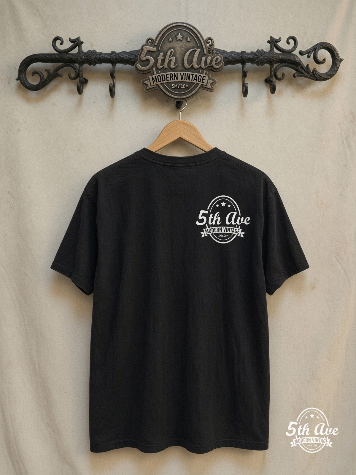 The Crow – Rising from the Shadows – Vintage Movie Tee — back on locked cream ornate 5th Ave rack