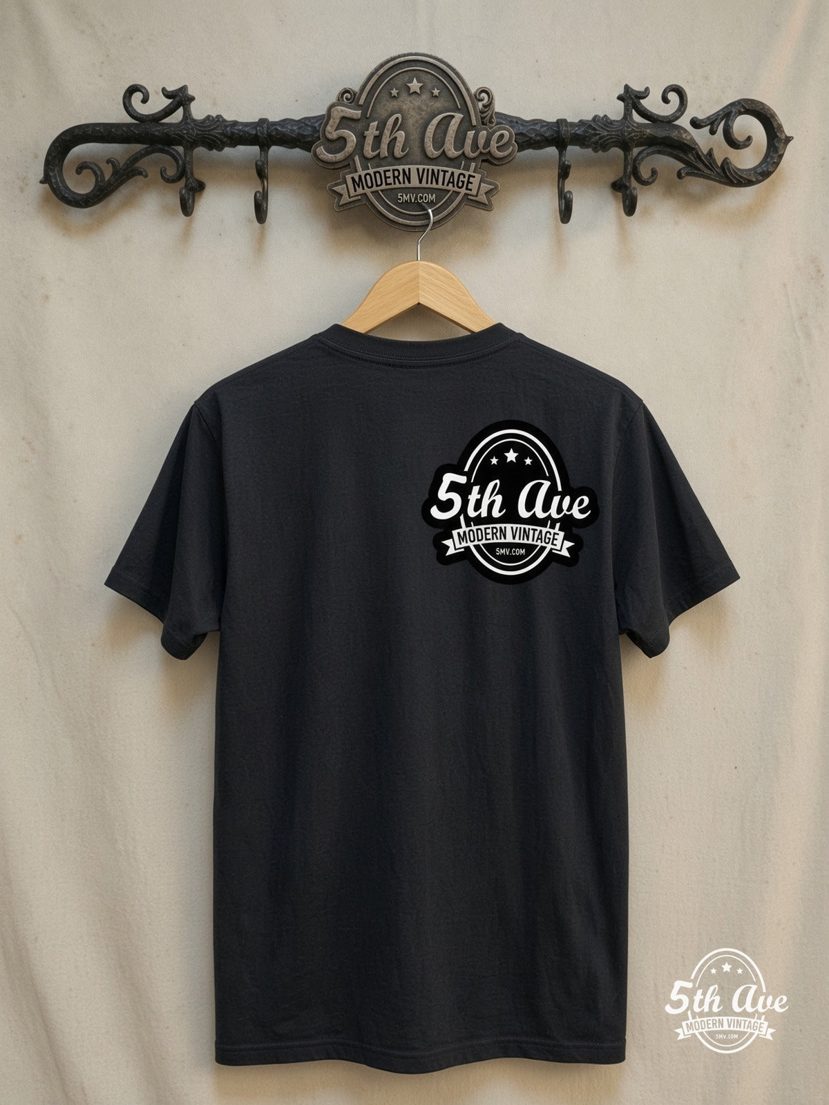Black Sabbath – US Tour 1978 – Vintage Band T-Shirt — back on locked cream ornate 5th Ave rack