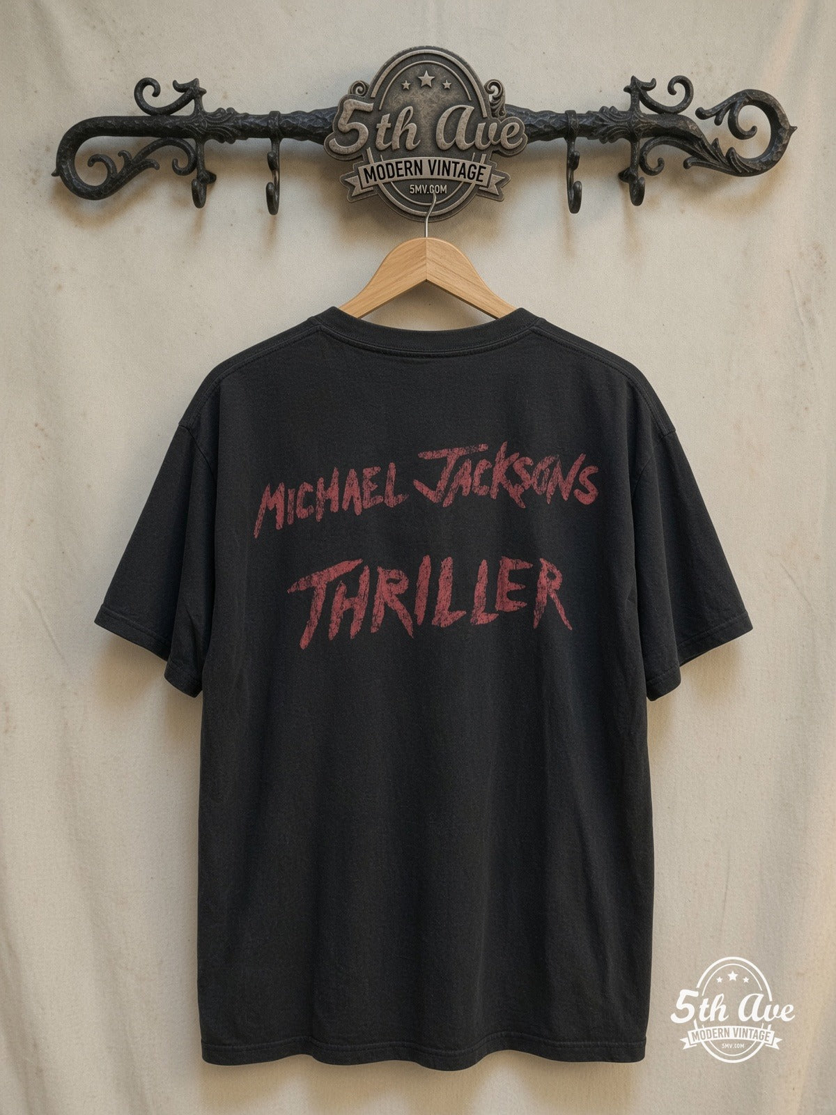 Michael Jackson vintage band t-shirt back on rack