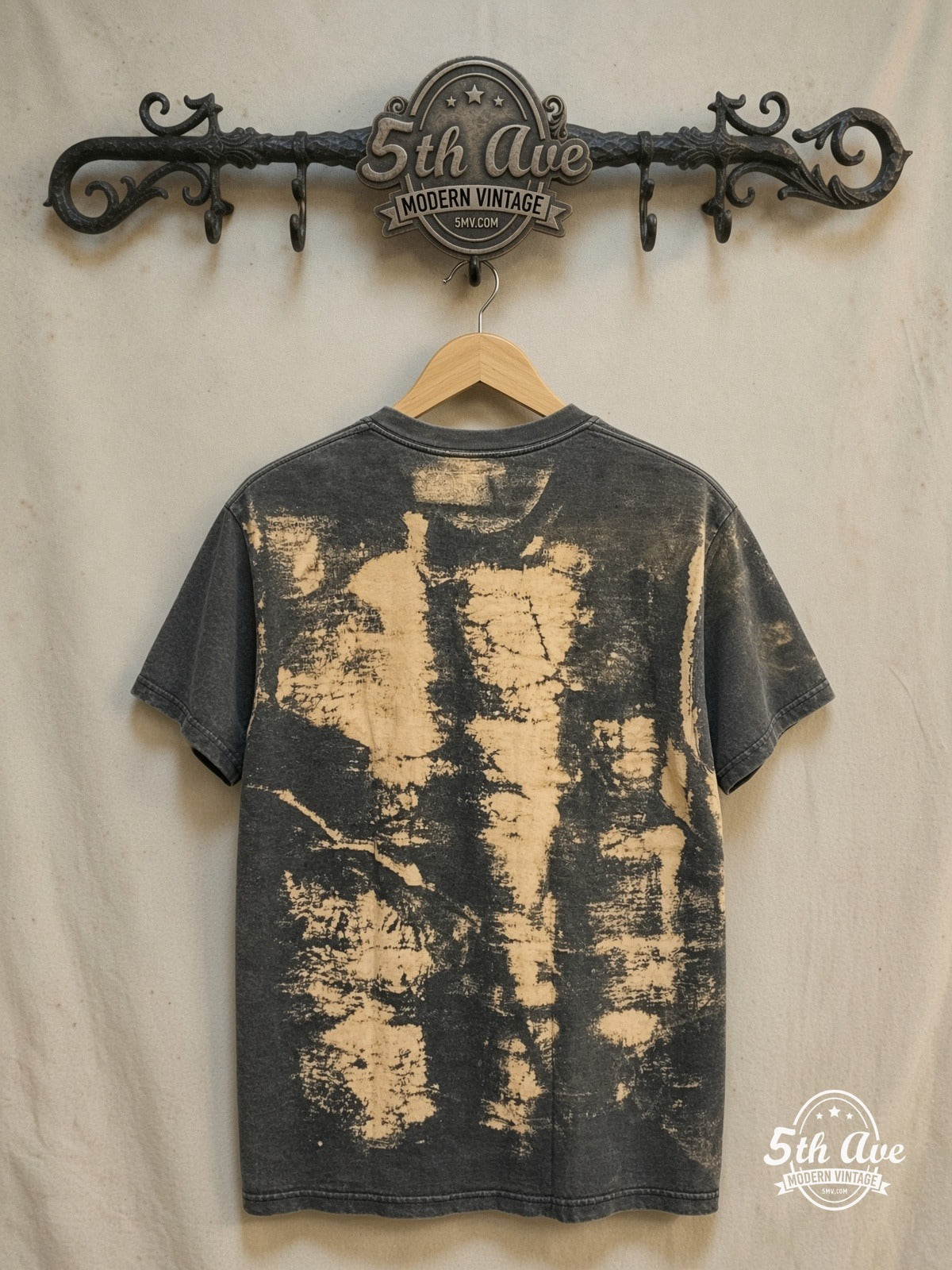 Marilyn Monroe – All-Over Print Graphic – Vintage Graphic Tee — back on locked cream ornate 5th Ave rack