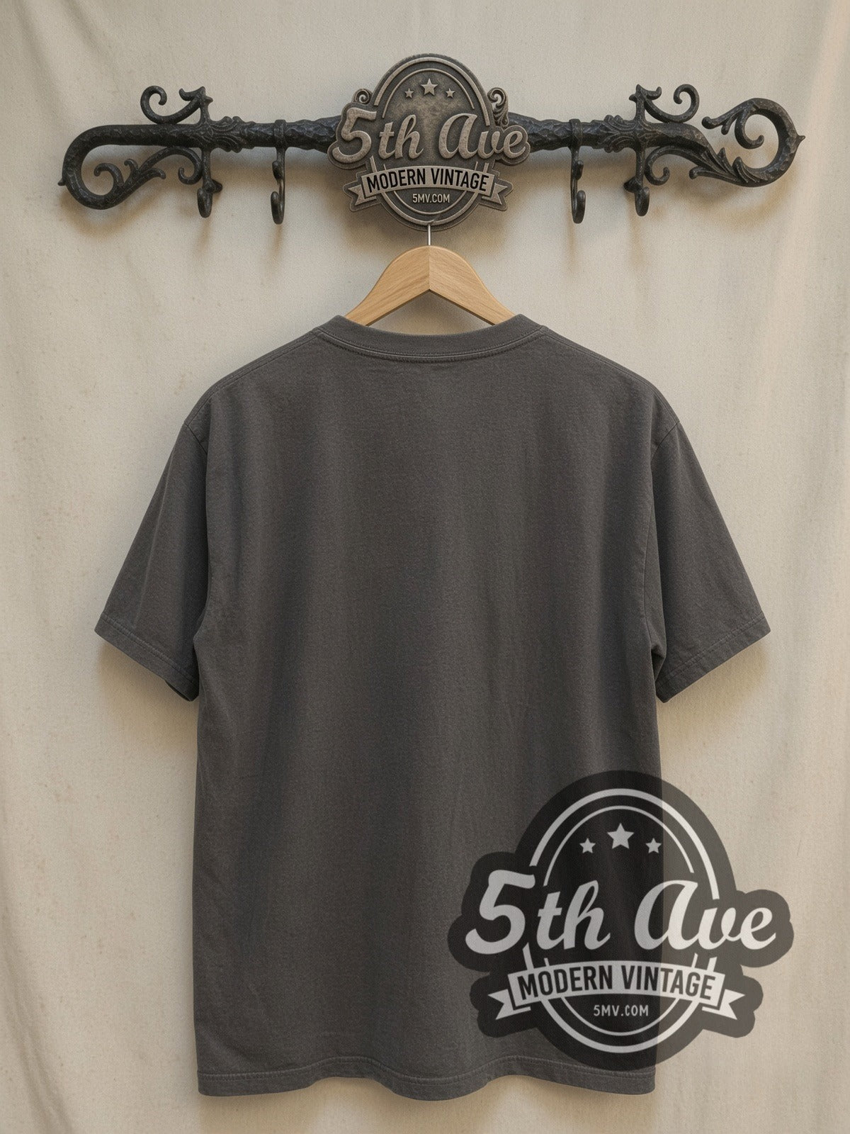 Depeche Mode Playing the Angel vintage band t-shirt, back view on a display rack