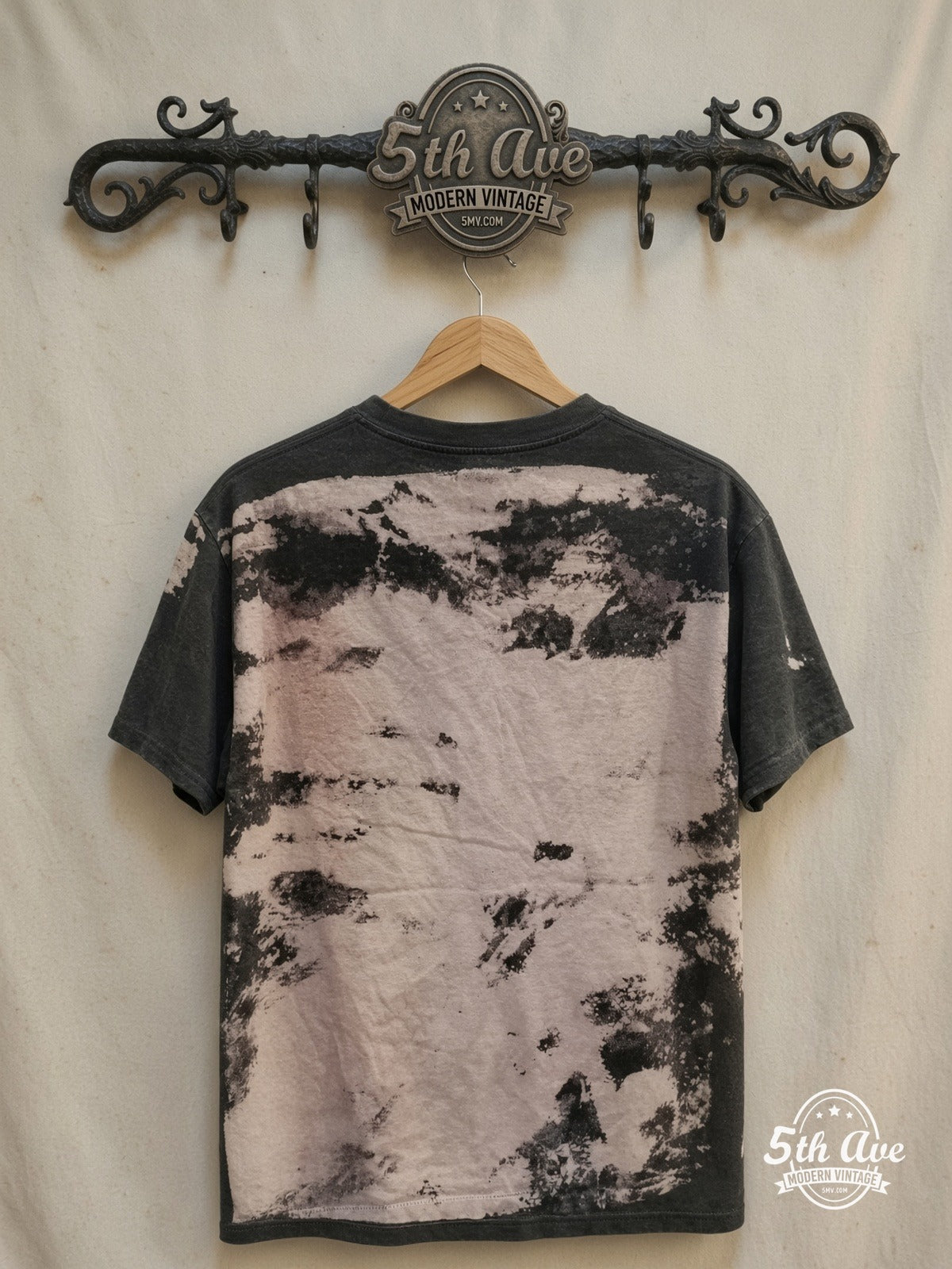 Malcolm X vintage band t-shirt back on rack