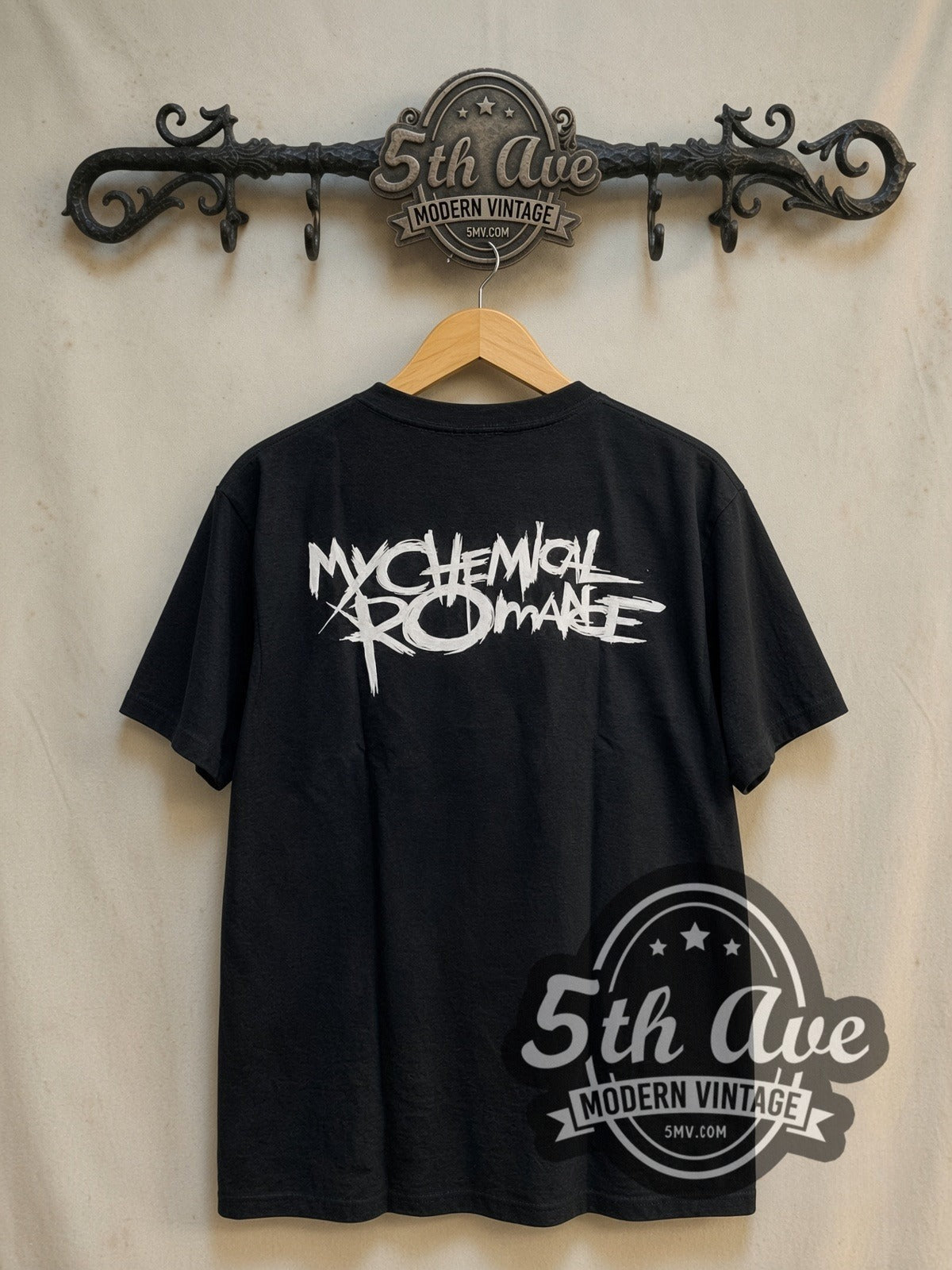 My Chemical Romance vintage band t-shirt, back view on the 5MV rack