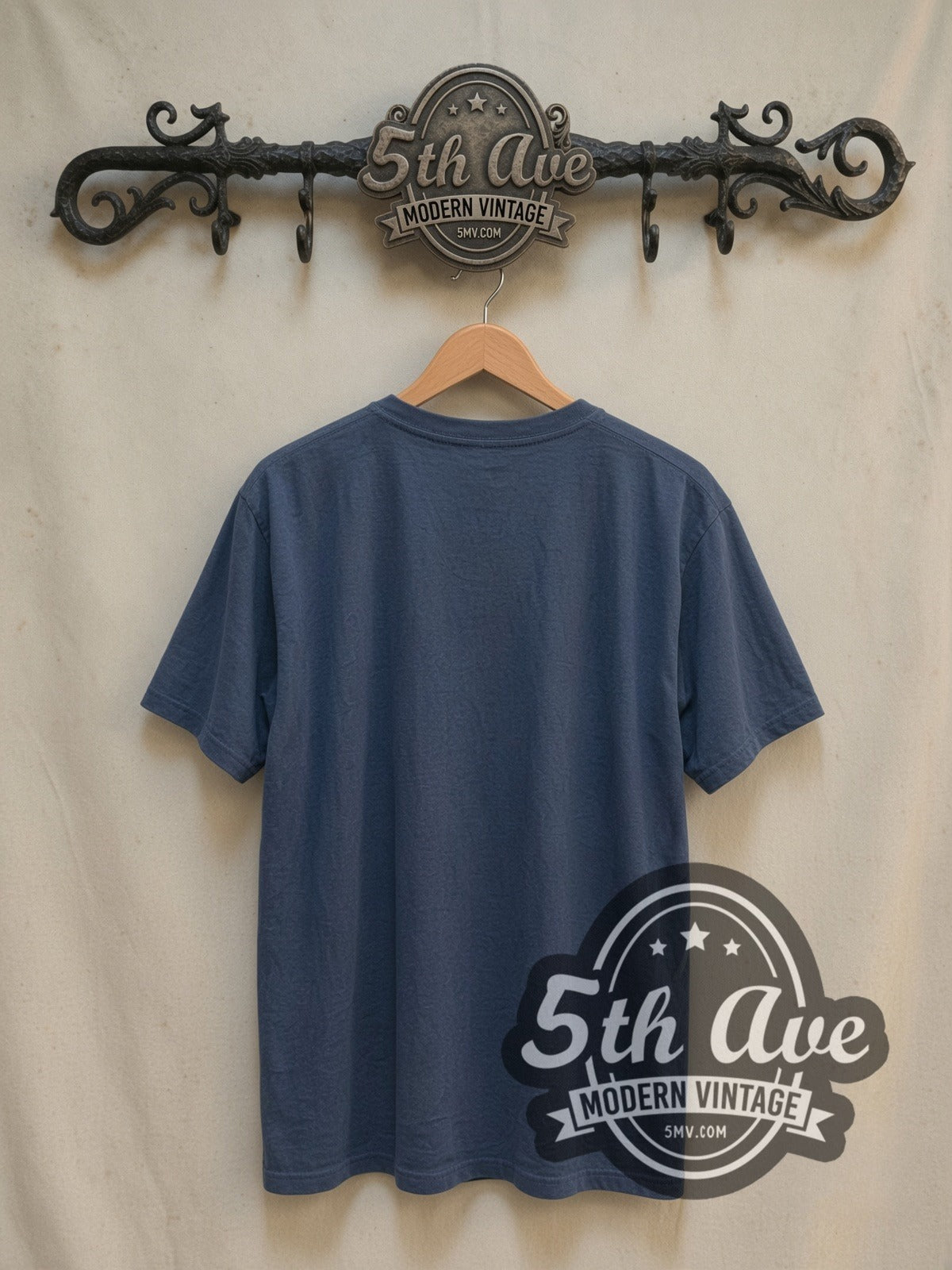 Slash Guns N' Roses vintage band t-shirt, back view on a display rack