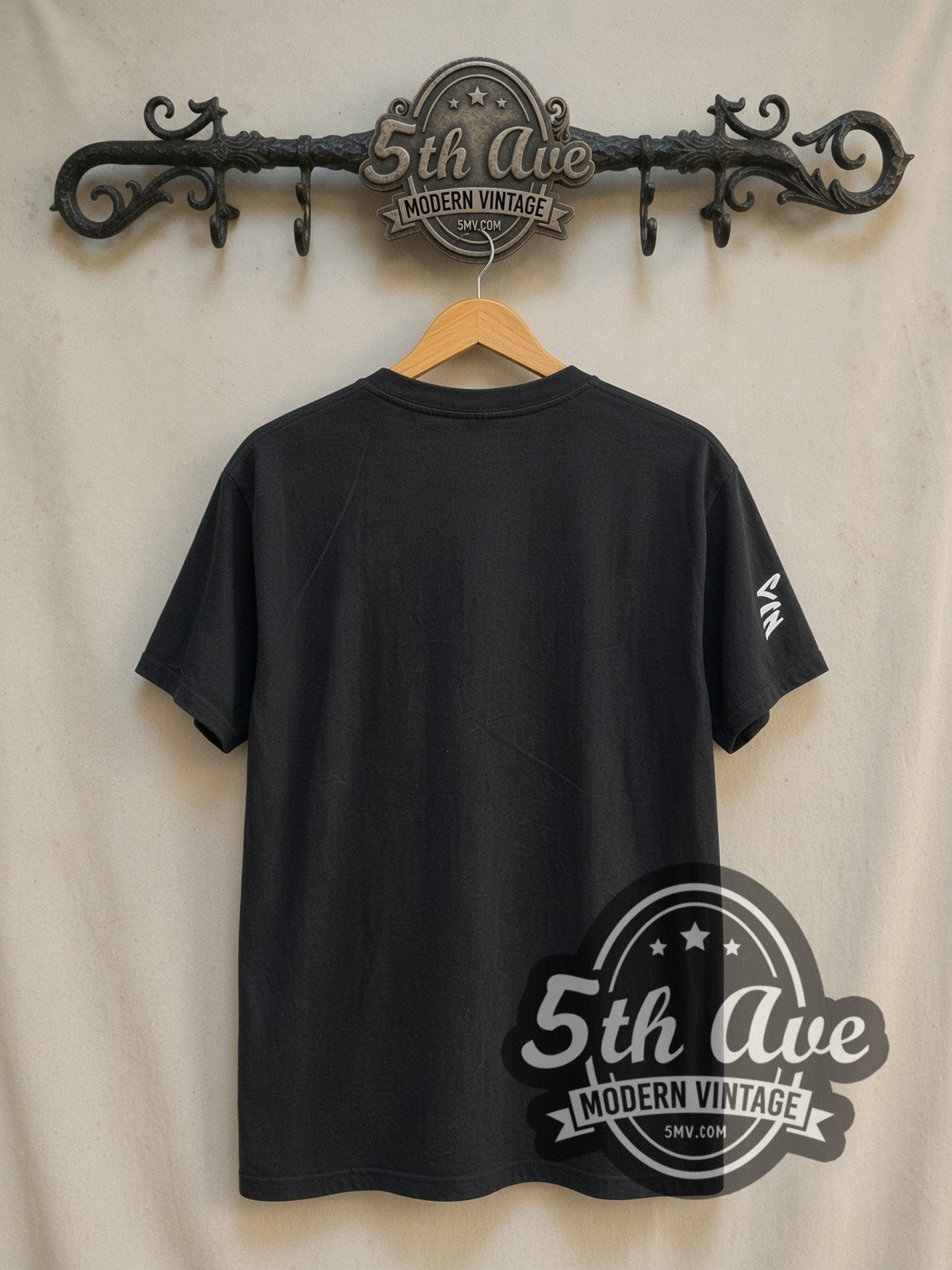 Miles Davis Miles Ahead vintage band t-shirt in black, back view on the 5MV rack