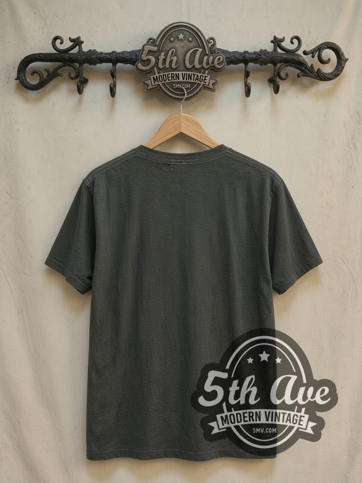 Metallica And Justice for All Lady Justice Classic vintage band t-shirt, back view on the 5MV rack