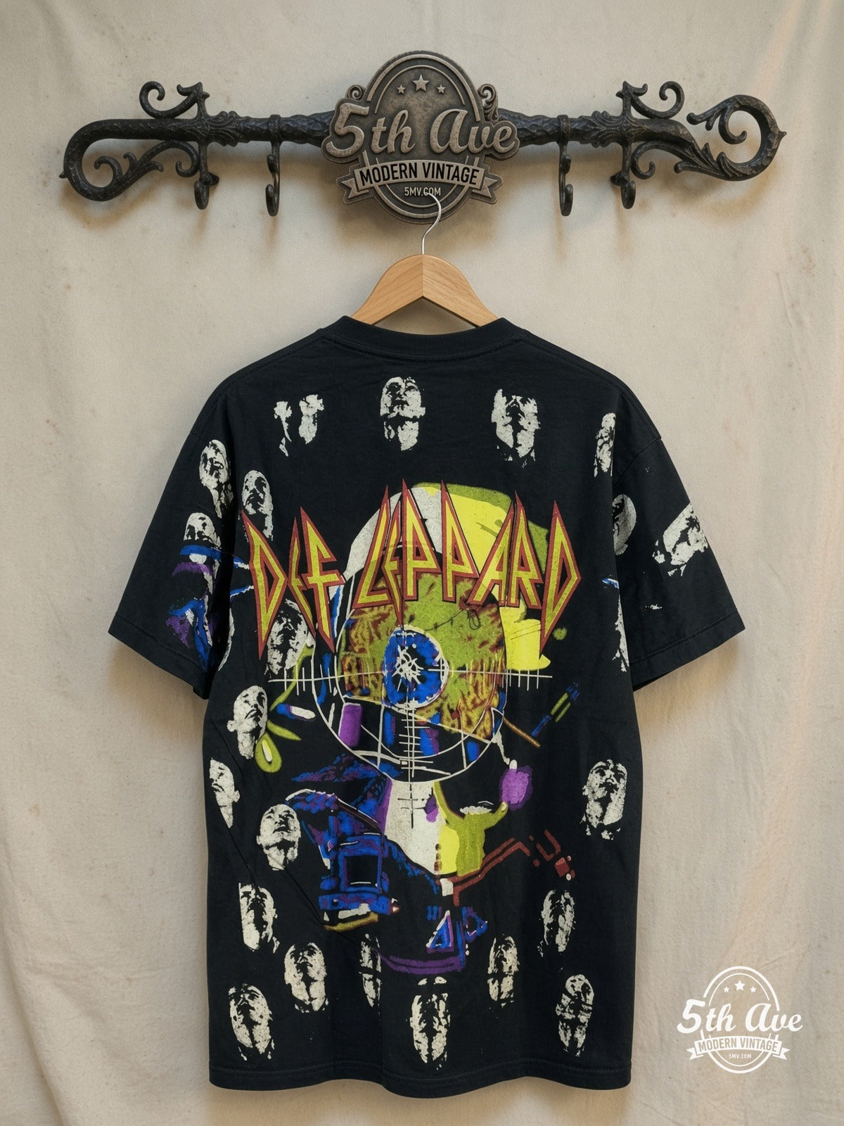 Def Leppard vintage band t-shirt back on rack