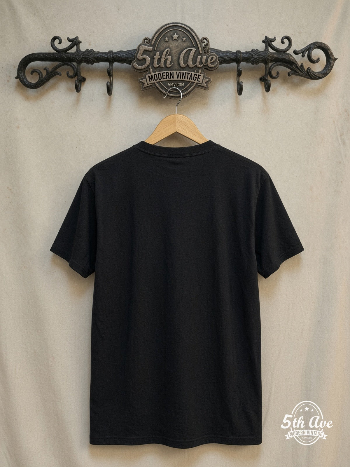 Lynyrd Skynyrd 1987 Tour Rebel Skull vintage band t-shirt, back view on a display rack
