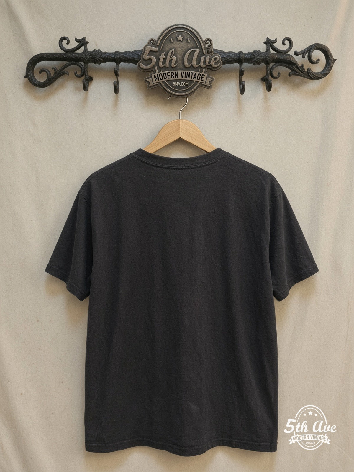 Bon Jovi – Texas Groove – Vintage Band T-Shirt — back on locked cream ornate 5th Ave rack