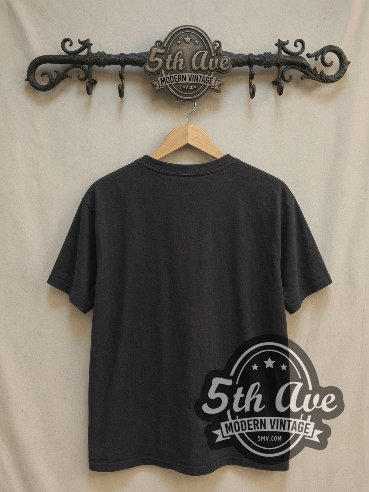 Bon Jovi Texas Groove vintage band t-shirt, back view on a display rack