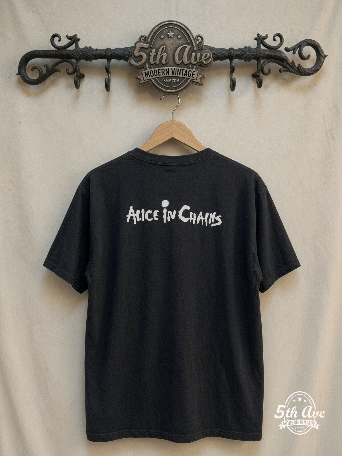 Alice in Chains vintage band t-shirt back on rack