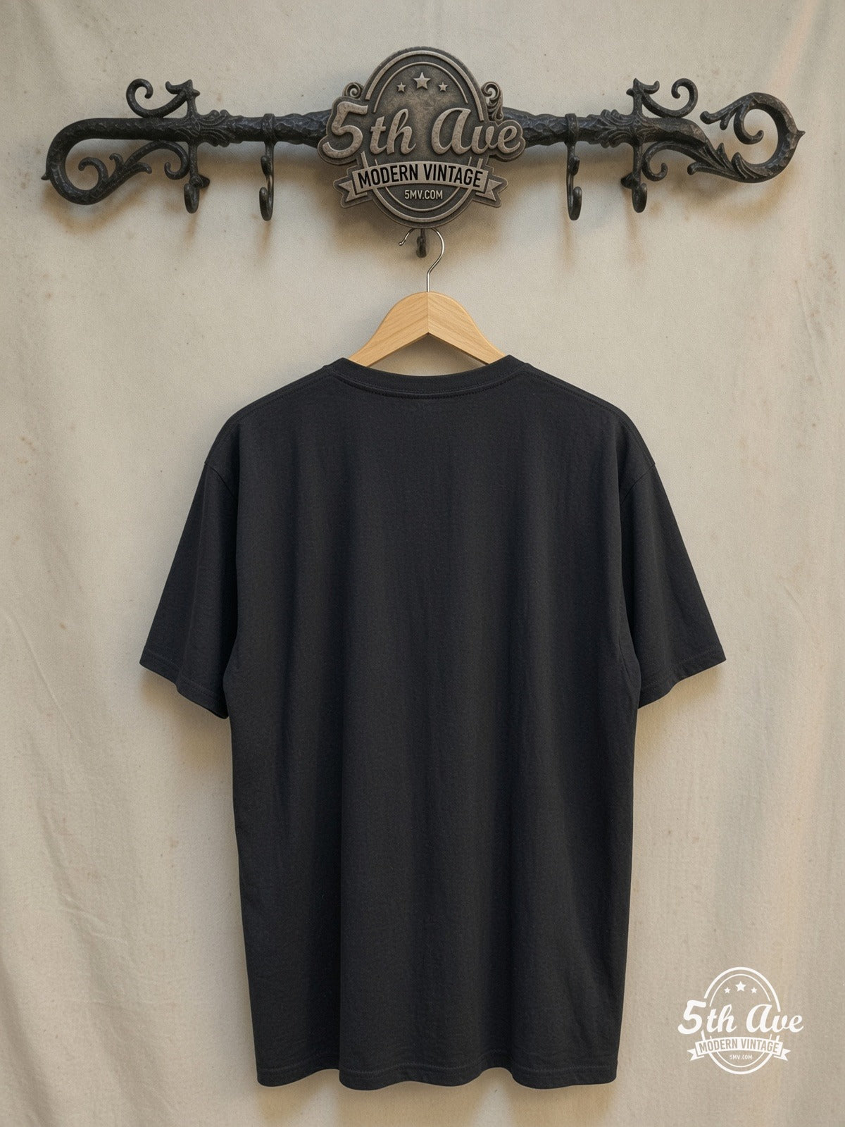 Nirvana – Nevermind Swimming Baby Album Cover – Vintage Band T-Shirt — back on locked cream ornate 5th Ave rack