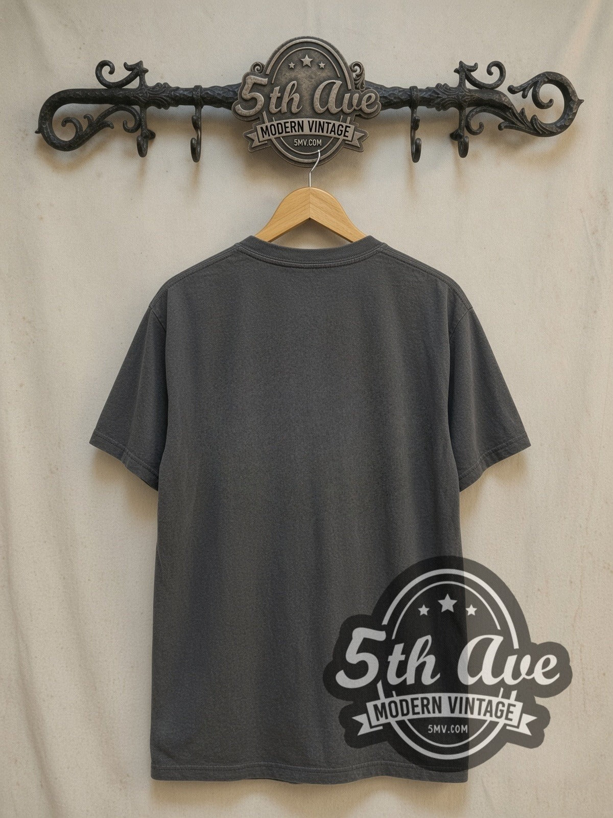 Linkin Park Classic Portrait vintage band t-shirt, back view on a display rack