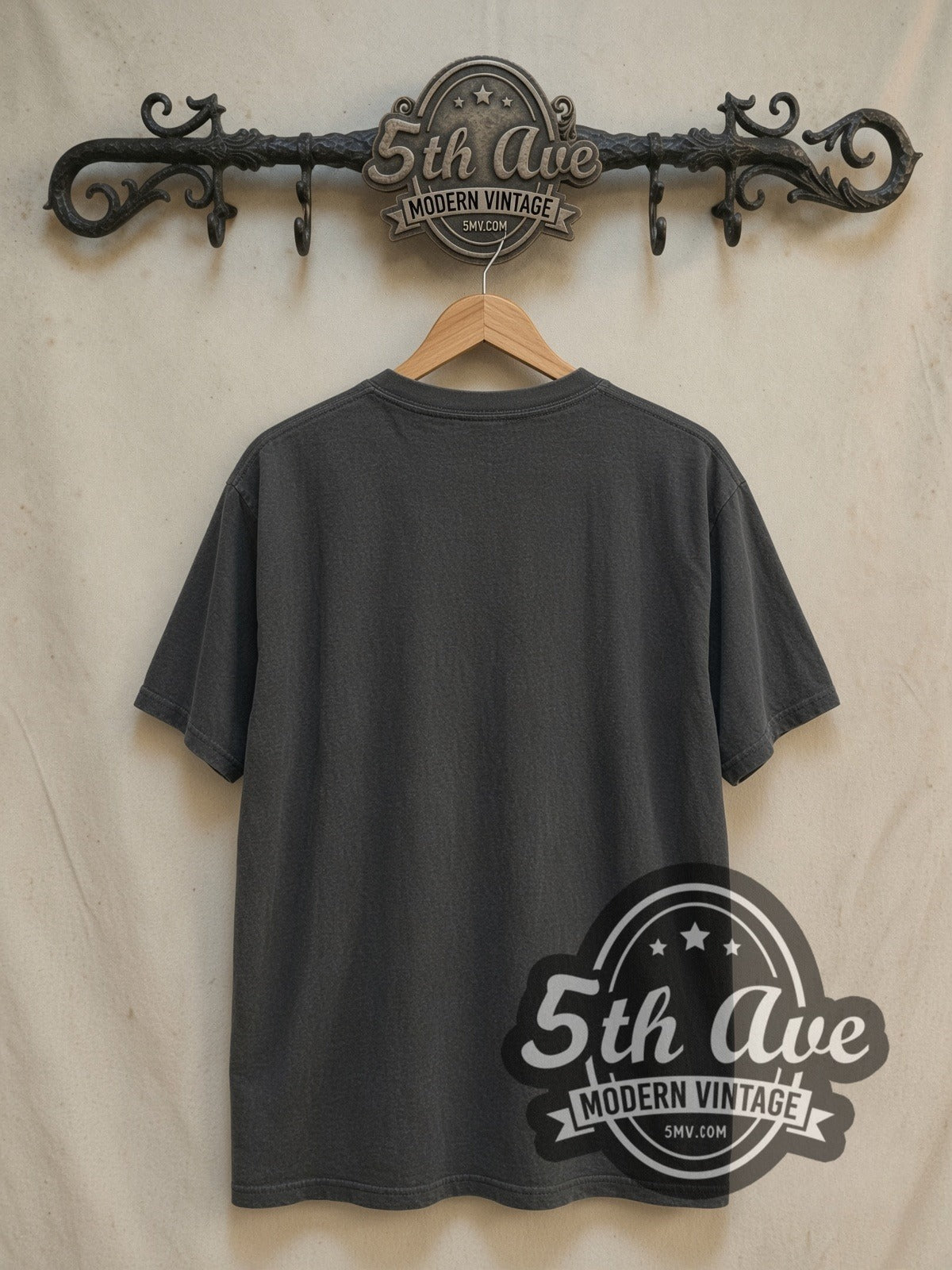 Michael Jackson 1988 Pepsi World Tour vintage band t-shirt, back view on a display rack