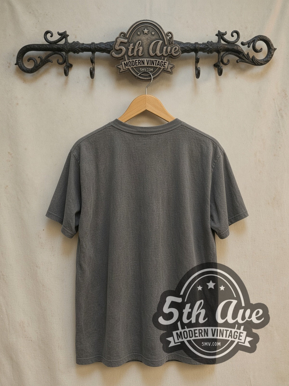 The Shining Jack Torrance vintage movie t-shirt, back view on a display rack