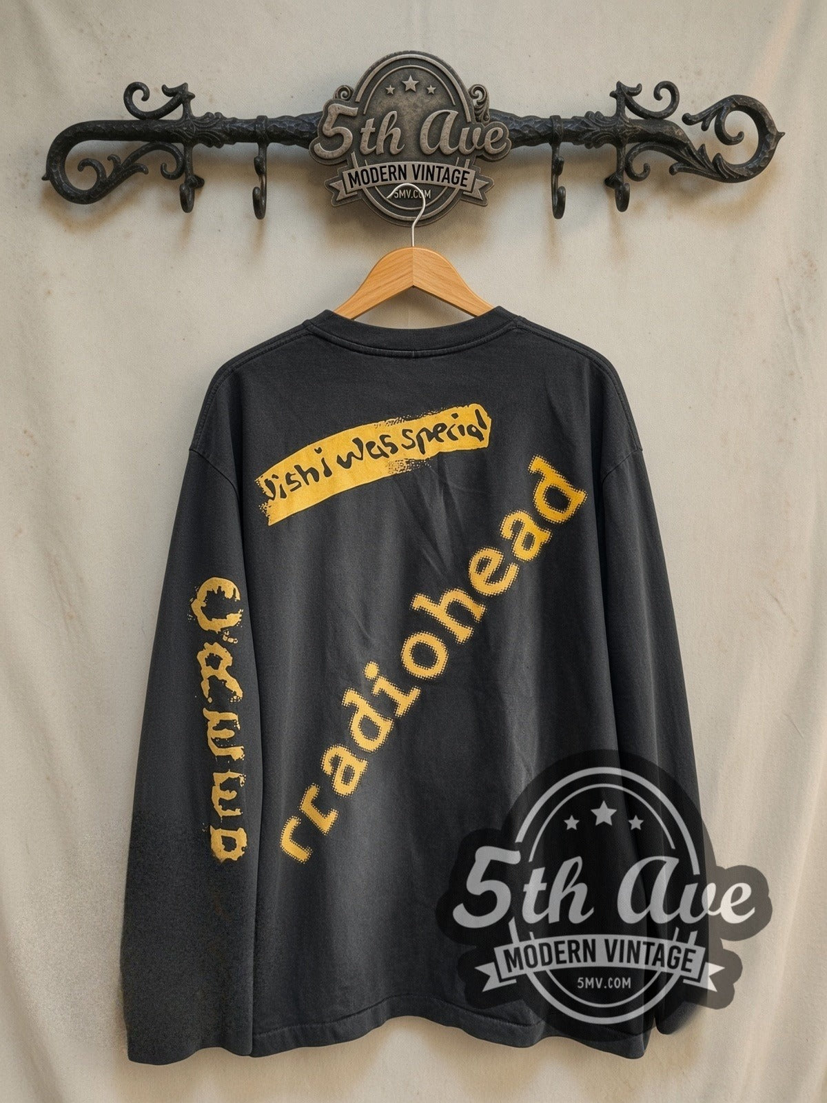 Radiohead Creep vintage band long sleeve t-shirt, back view on the 5MV rack