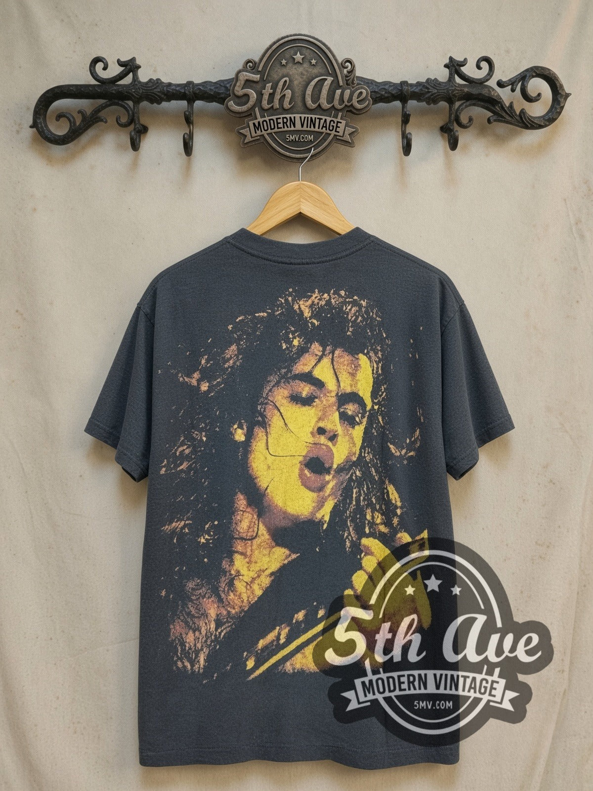 AC/DC Graphic vintage band t-shirt, back view on the 5MV rack