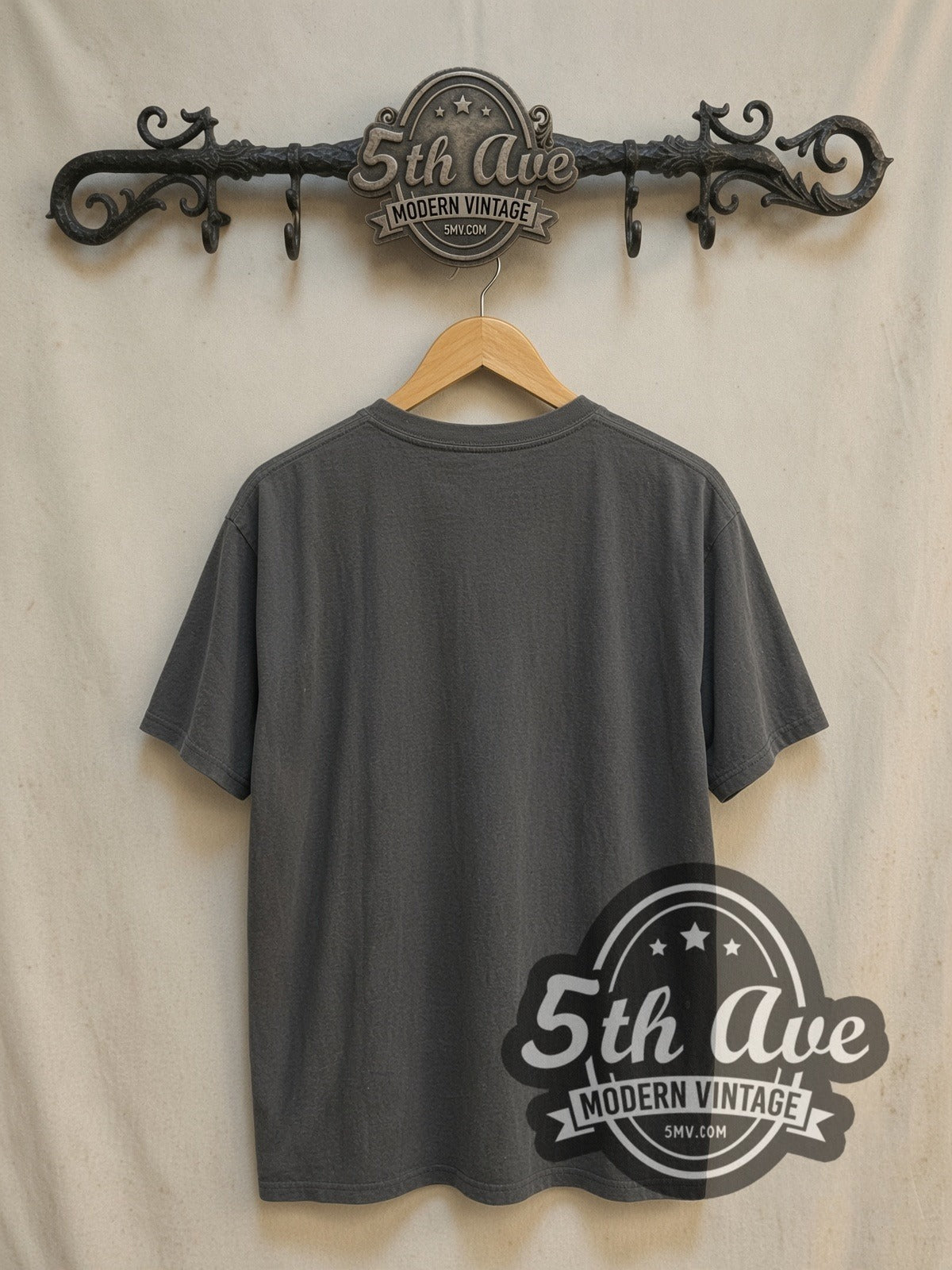 The Exorcist vintage movie t-shirt, back view on a display rack