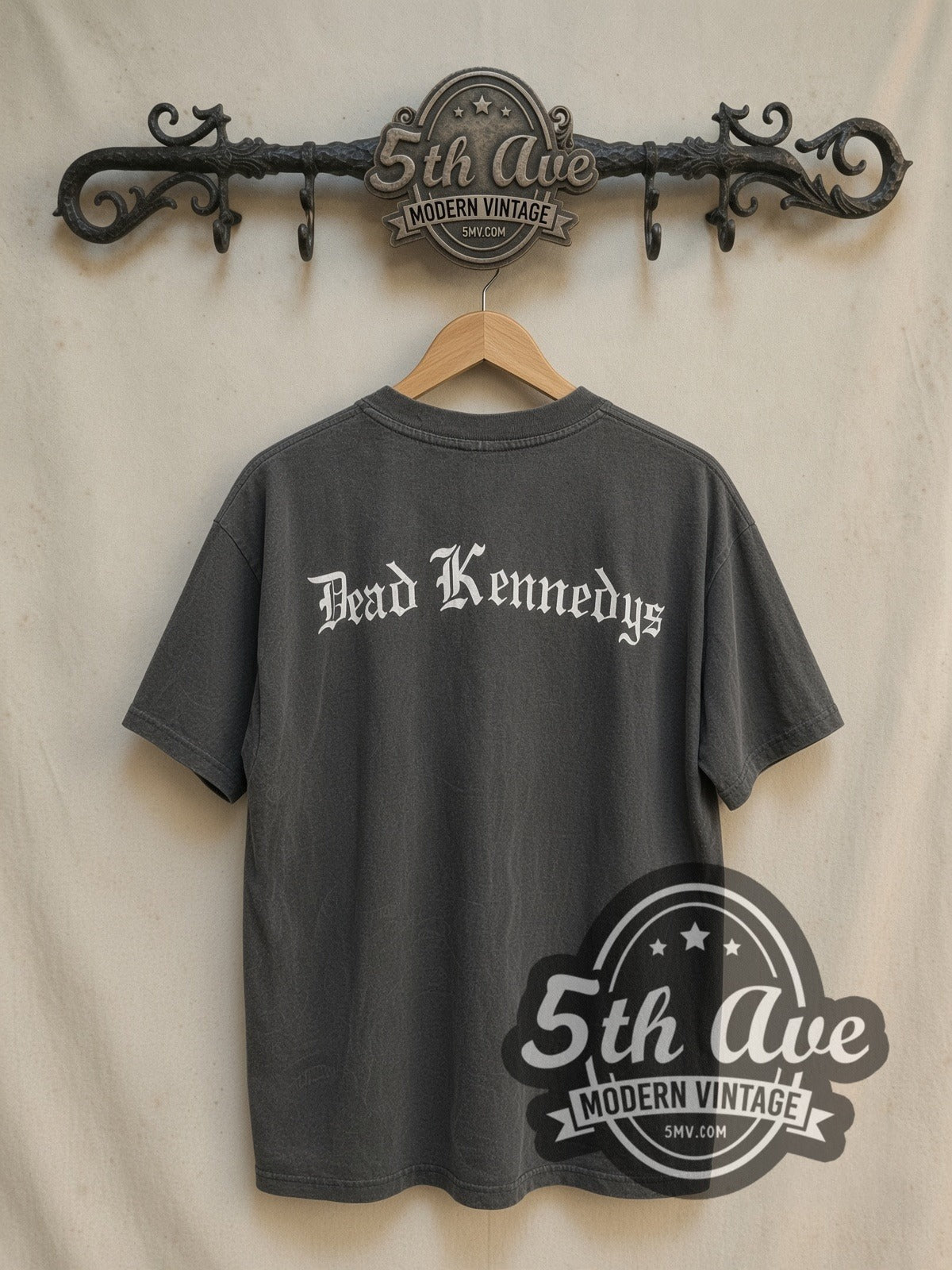 Dead Kennedys vintage band t-shirt, back view on the 5MV rack
