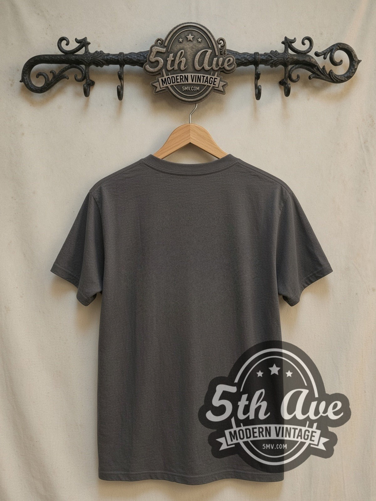 Jimi Hendrix Moby Grape / Captain Speed vintage band t-shirt, back view on a display rack