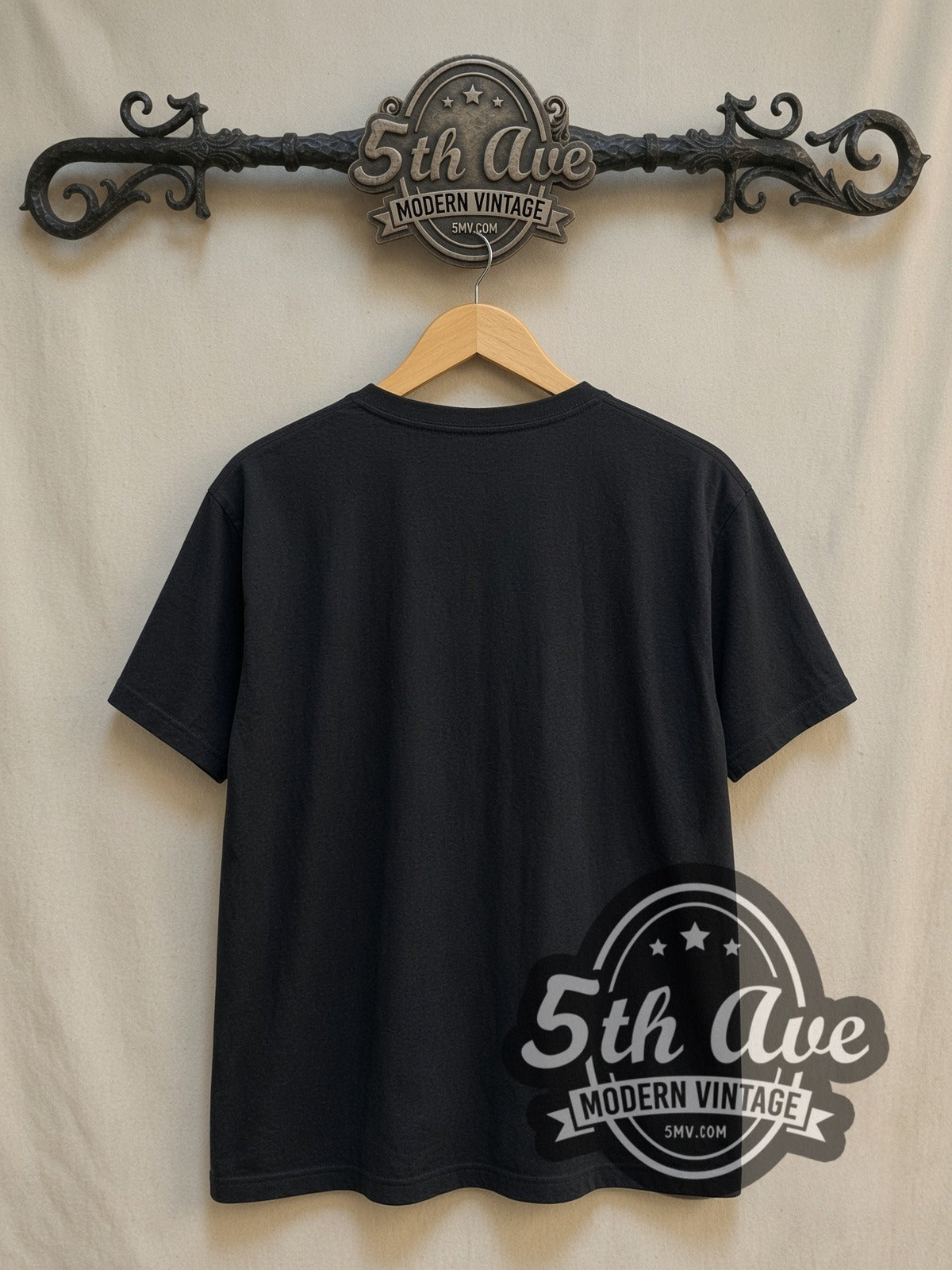 The Walking Dead vintage movie t-shirt, back view on a display rack