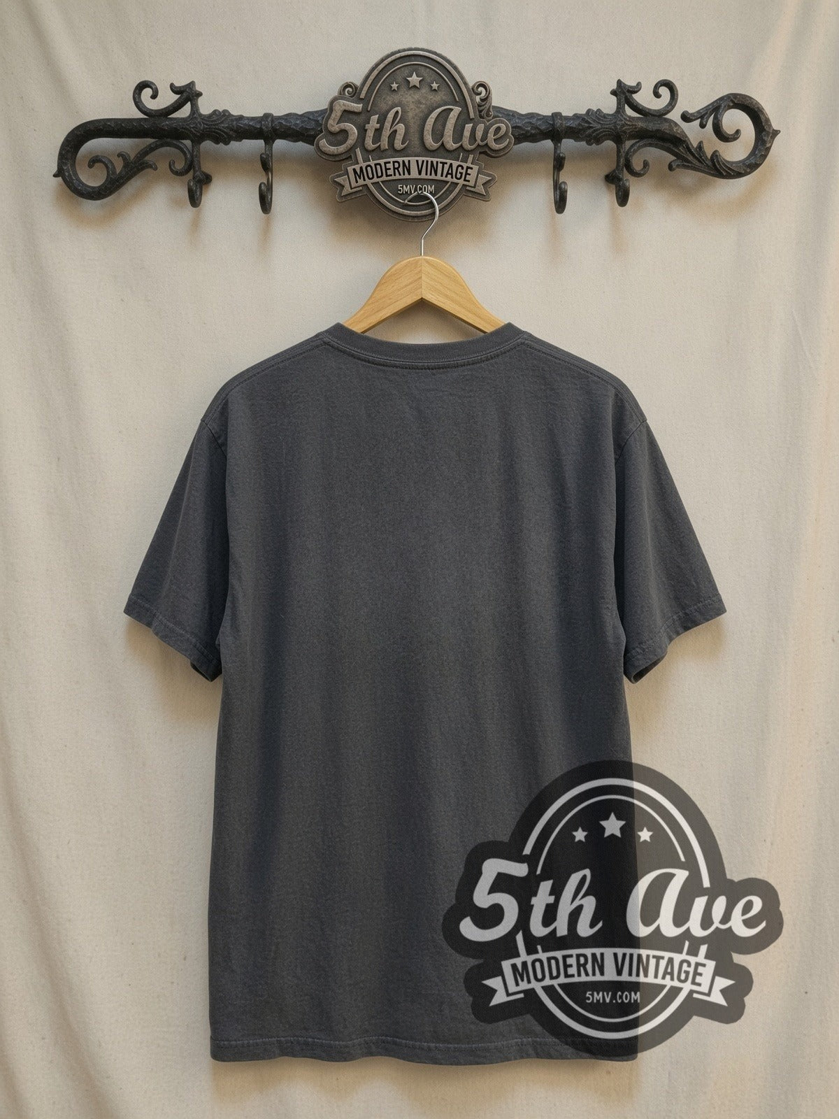 Metallica New Type System Fist Green Snake vintage band t-shirt, back view on the 5MV rack