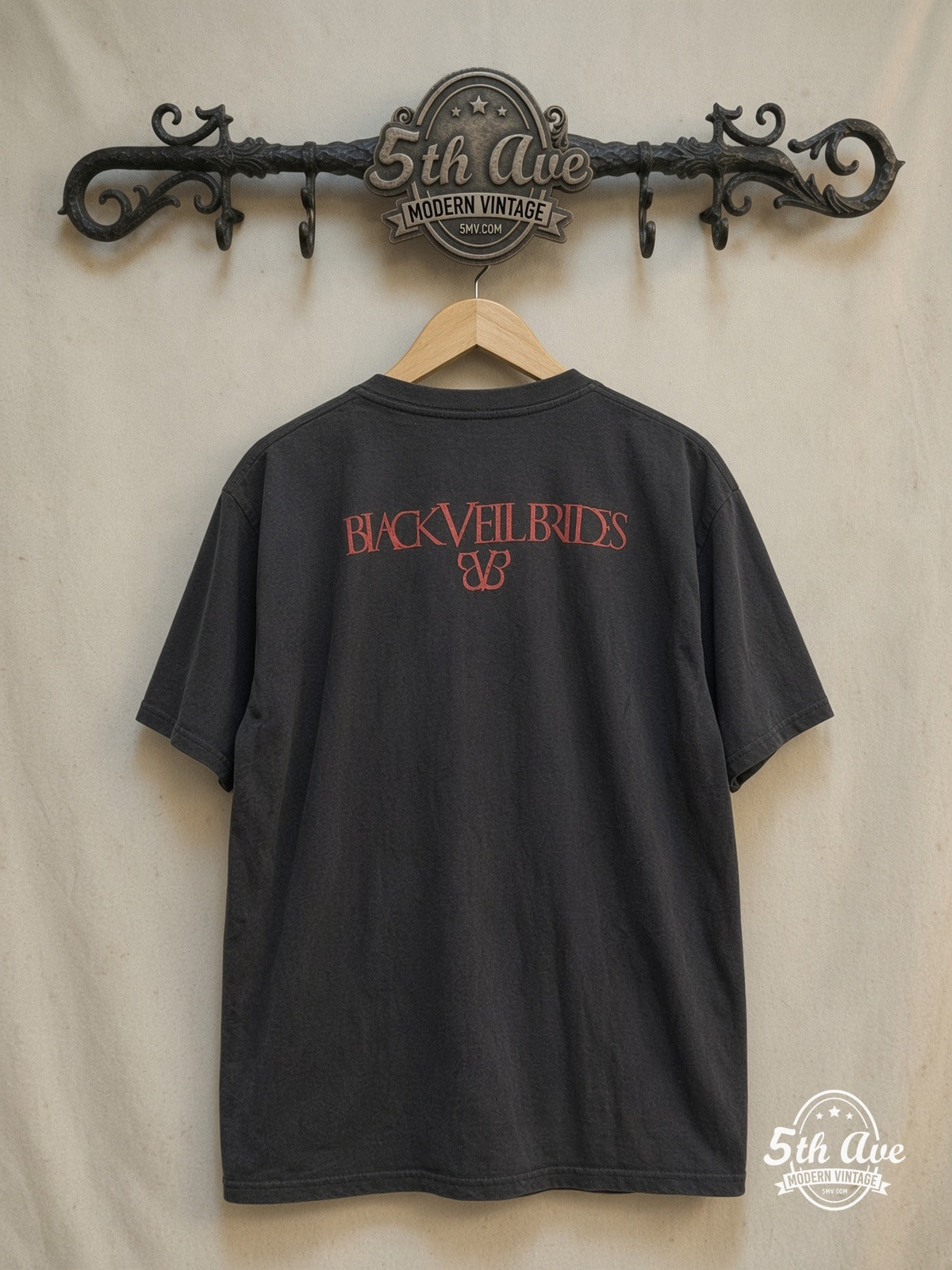Black Veil Brides vintage band t-shirt back on rack