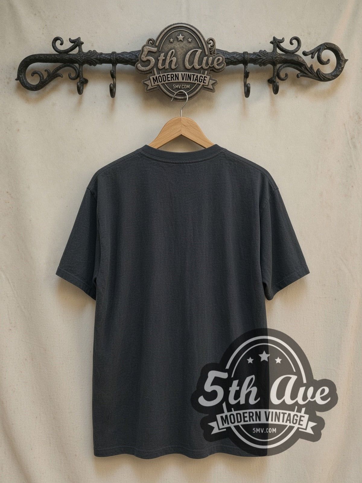 Kurt Cobain / Nirvana vintage band t-shirt, back view on the 5MV rack