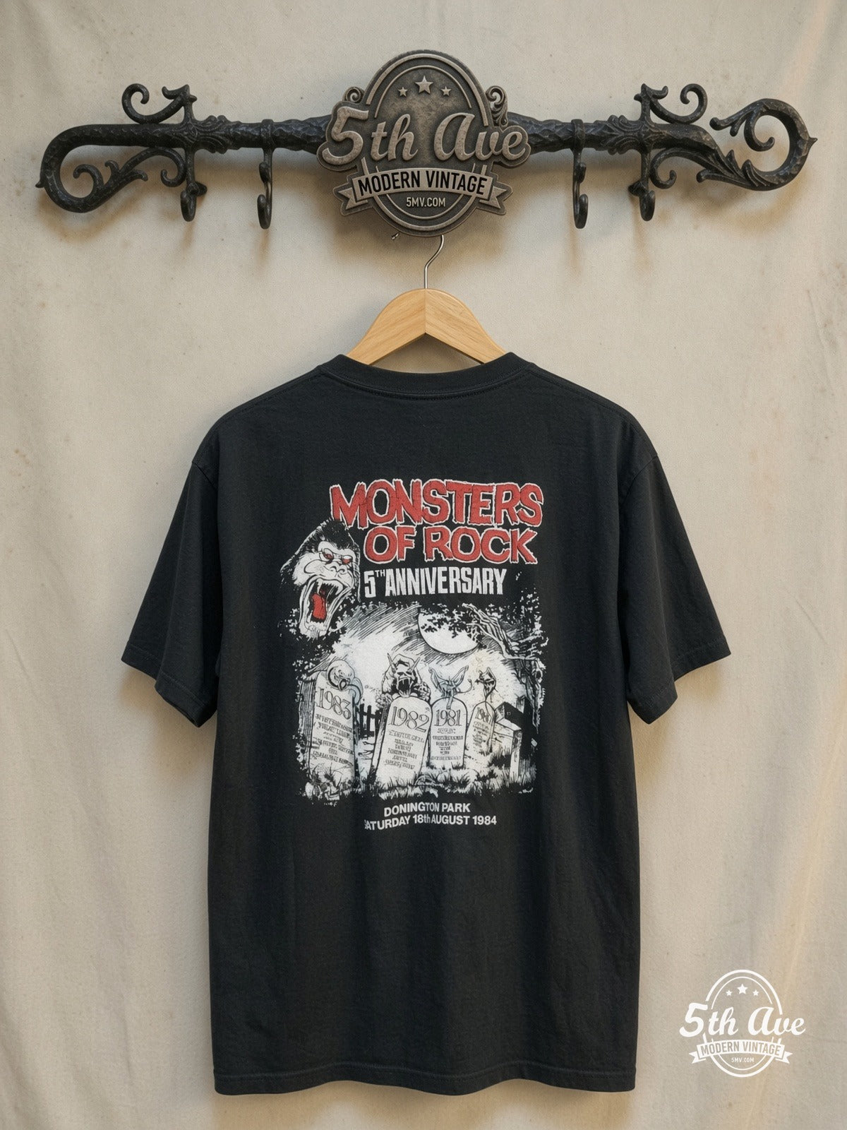 Mötley Crüe vintage band t-shirt back on rack
