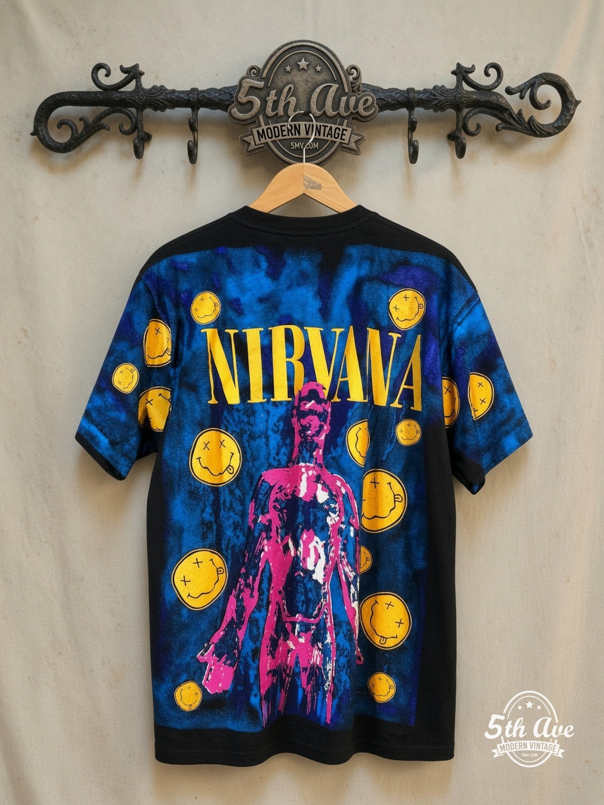 Nirvana vintage band t-shirt back on rack