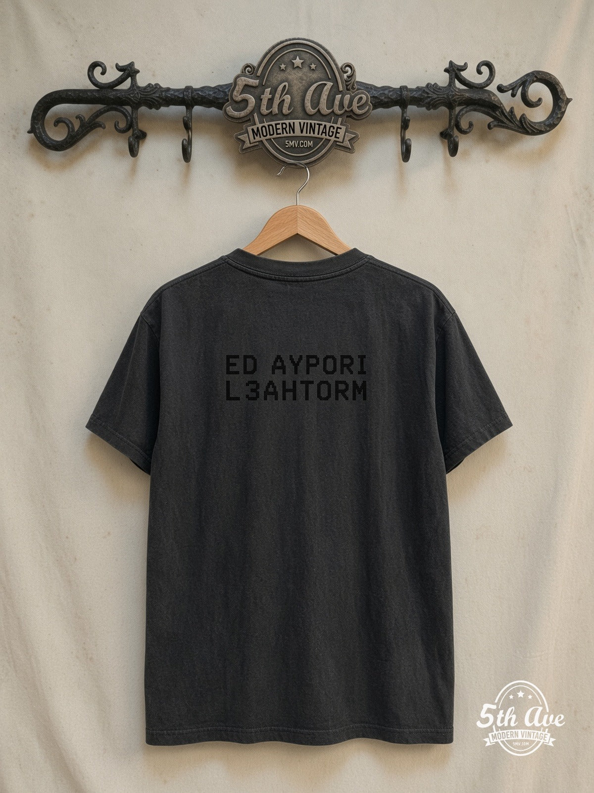 Looney Tunes – Foghorn Leghorn – New Vintage Graphic Tee — back on locked cream ornate 5th Ave rack