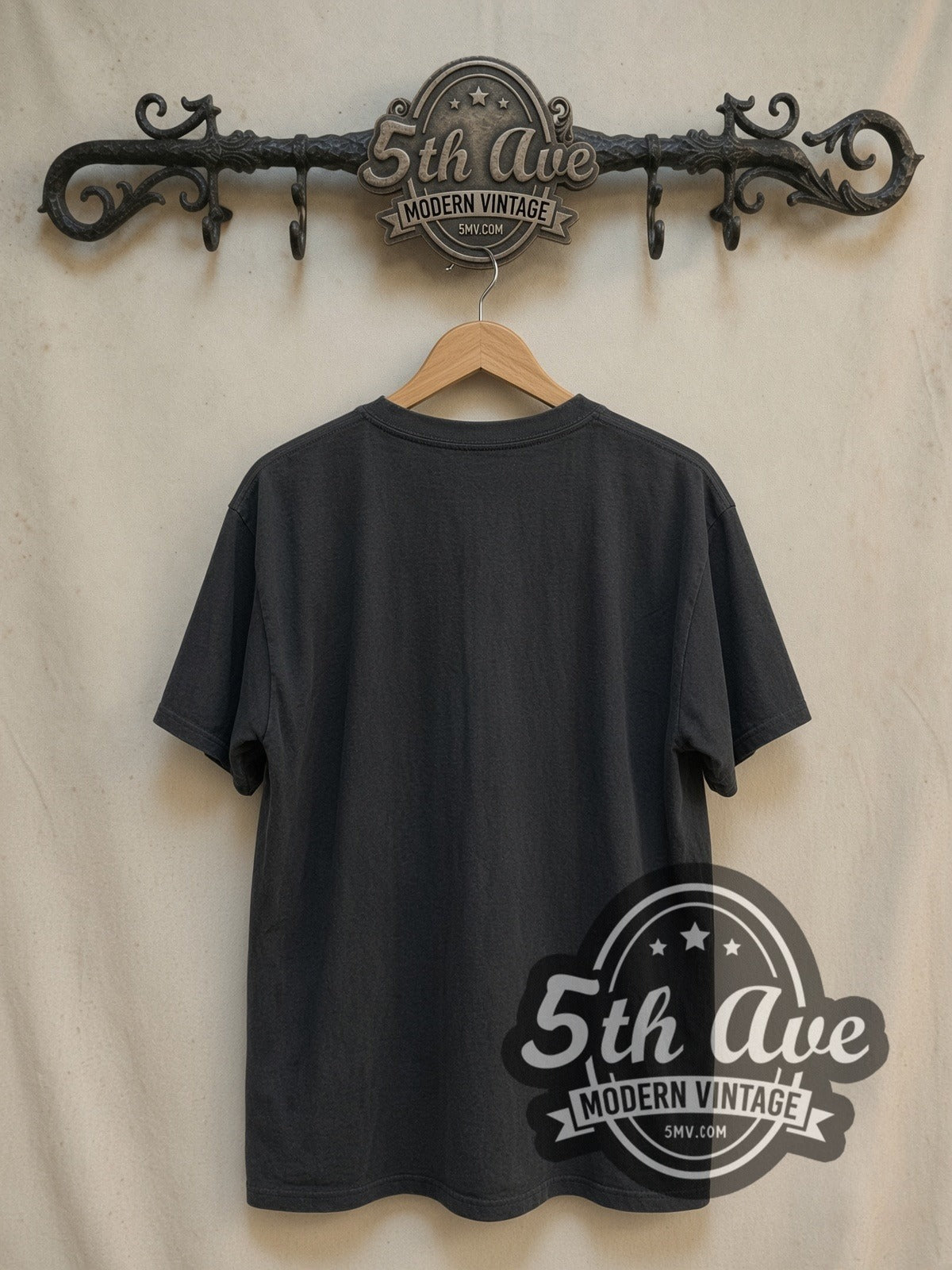 Misfits Crimson Ghost Holding Candelabra vintage band t-shirt, back view on the 5MV rack
